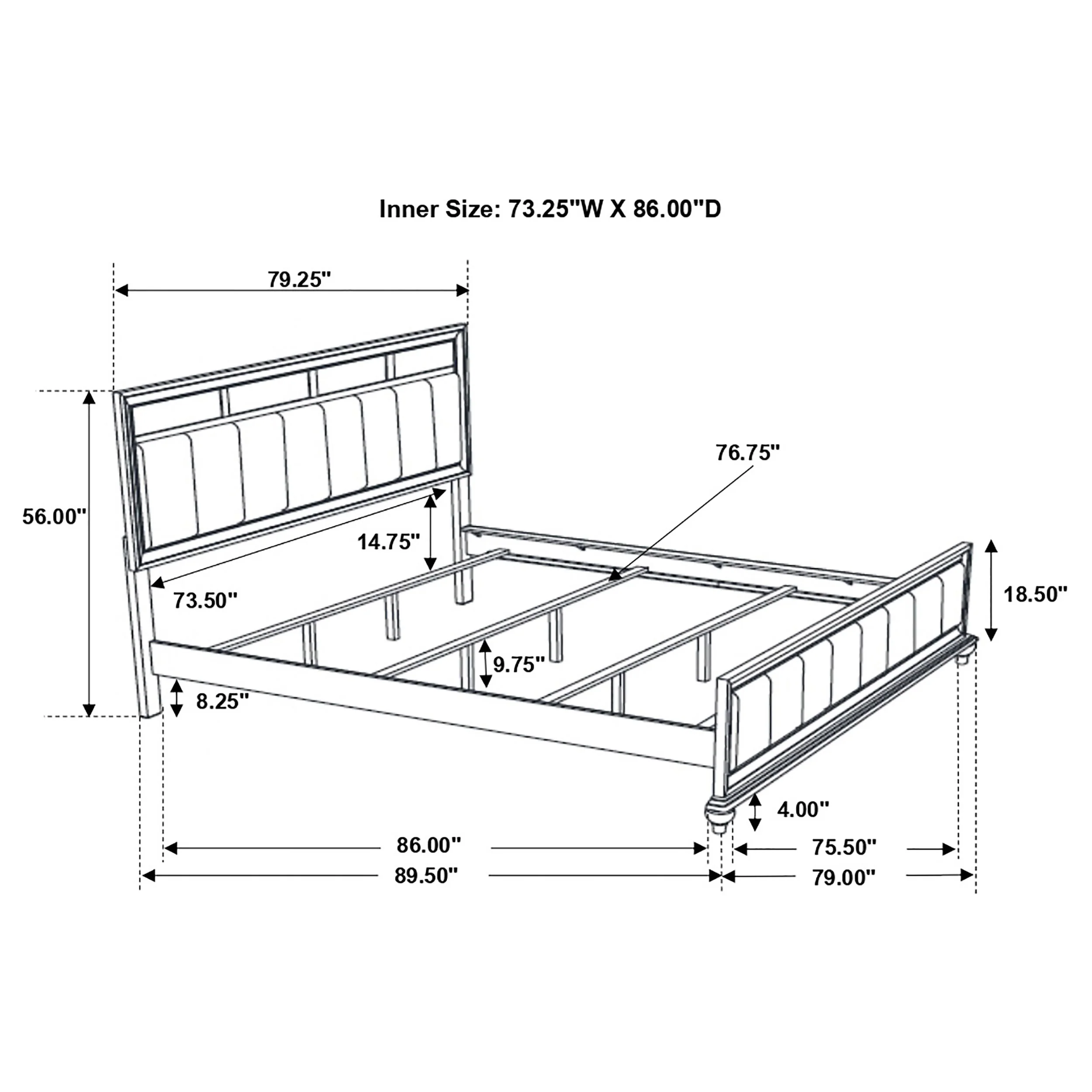 Barzini Panel Bed - Image 35