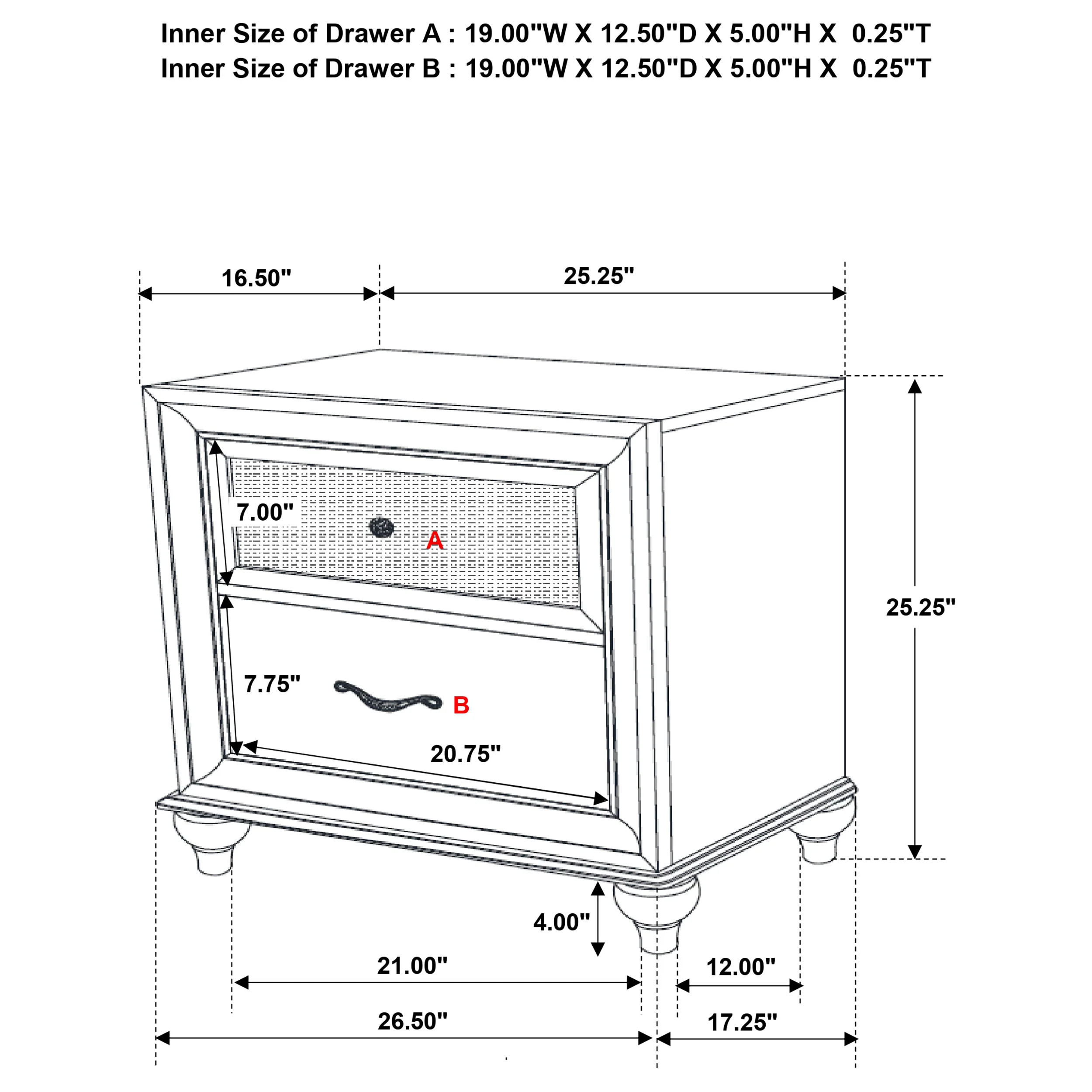 Barzini Nightstand - Image 11