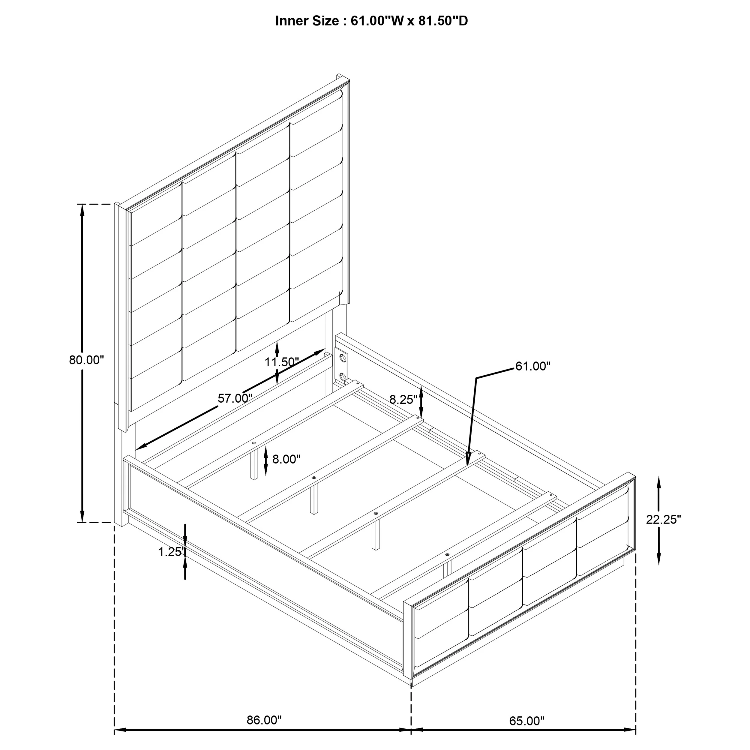 Durango Panel Bed - Image 38
