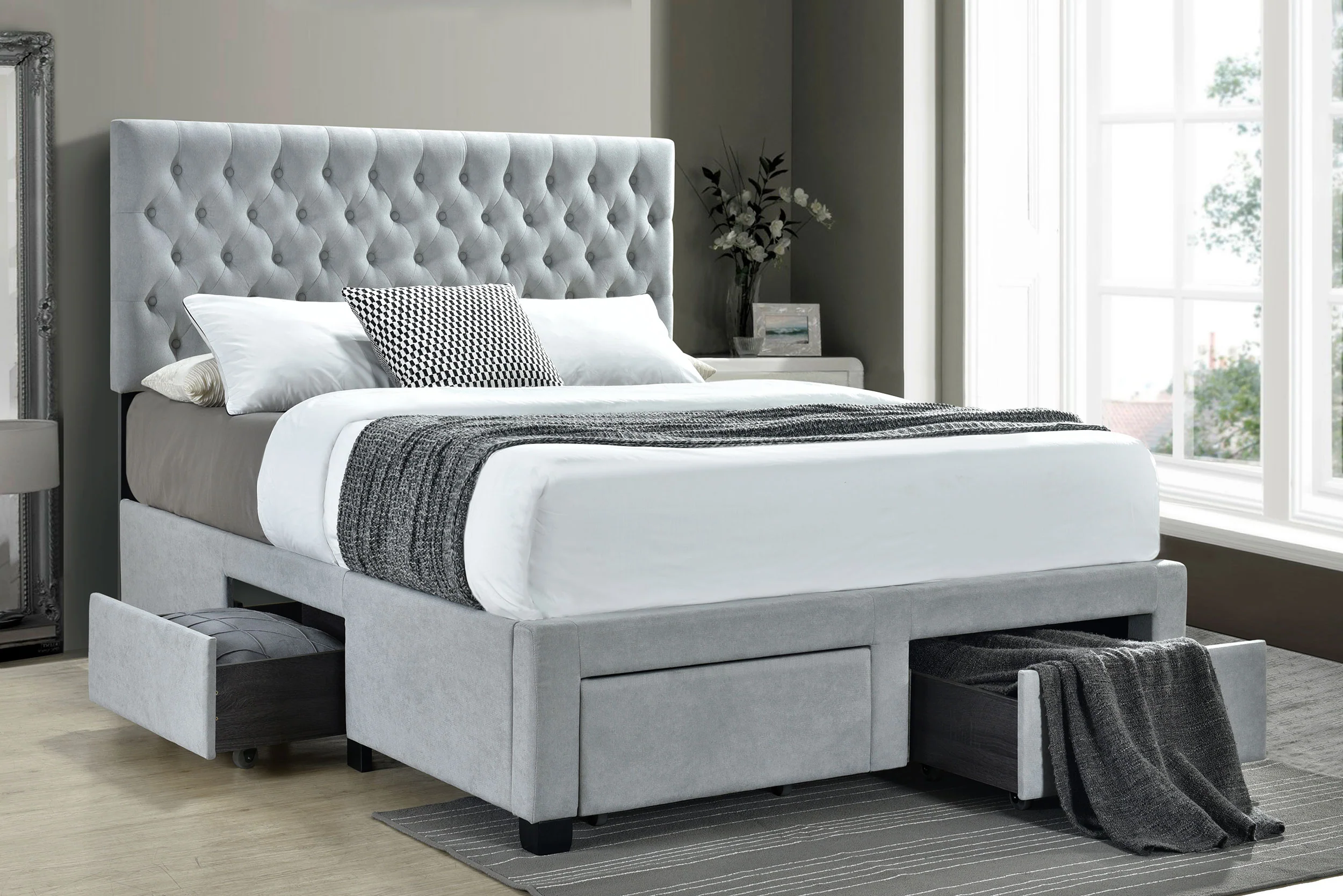 Soledad Panel Platform Storage Bed - Image 11