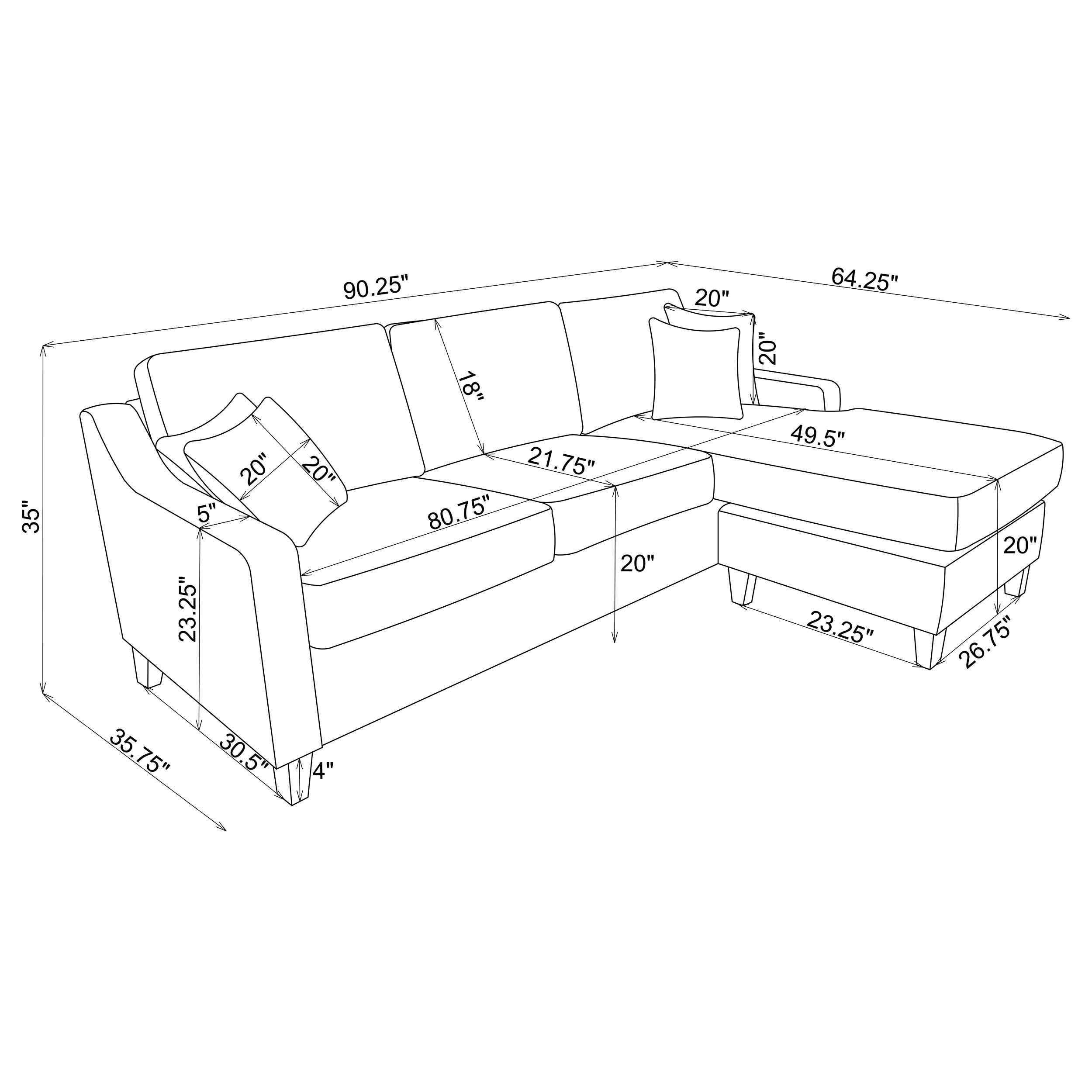 Mcloughlin Sectional Sofa - Image 14