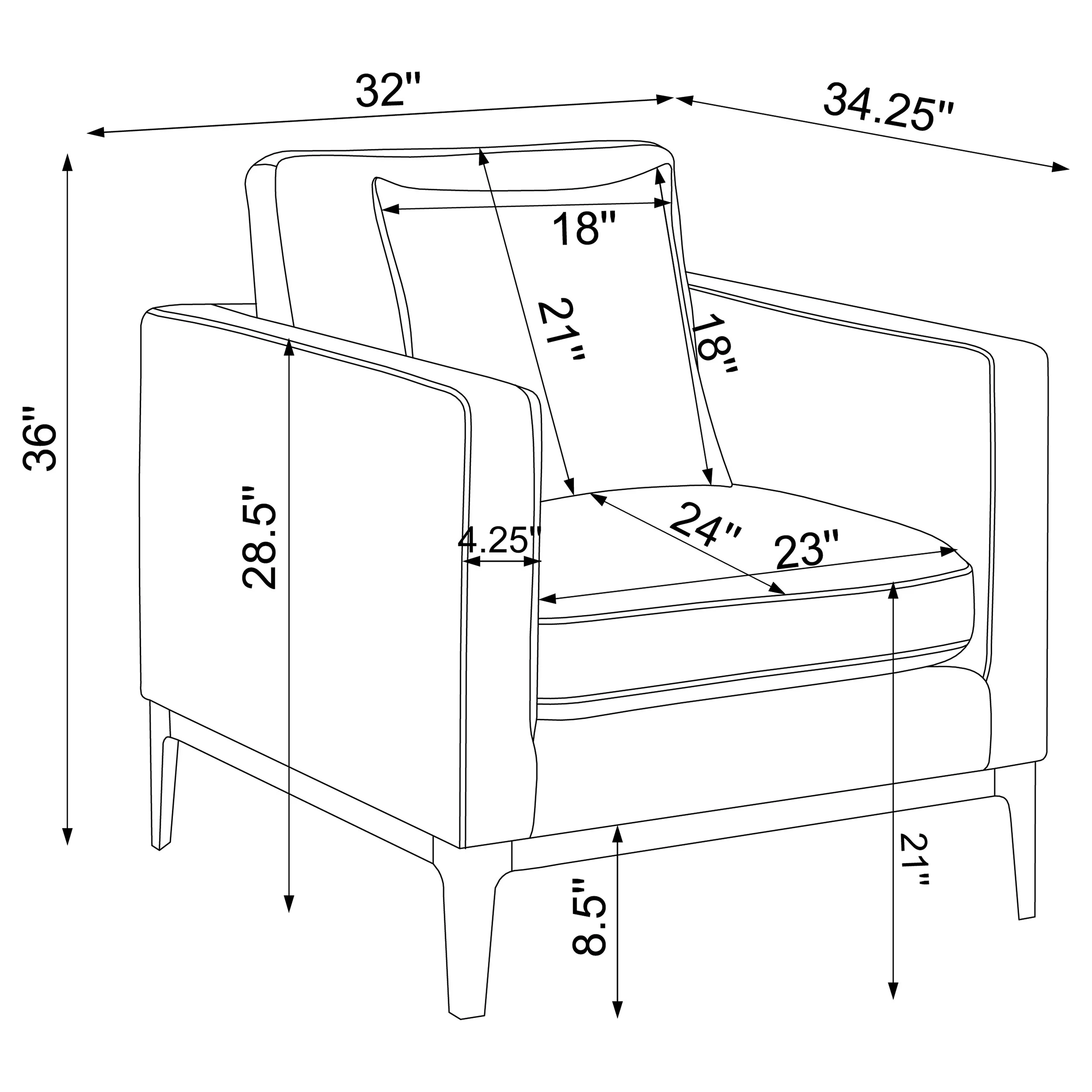 Apperson Accent Chair - Image 11