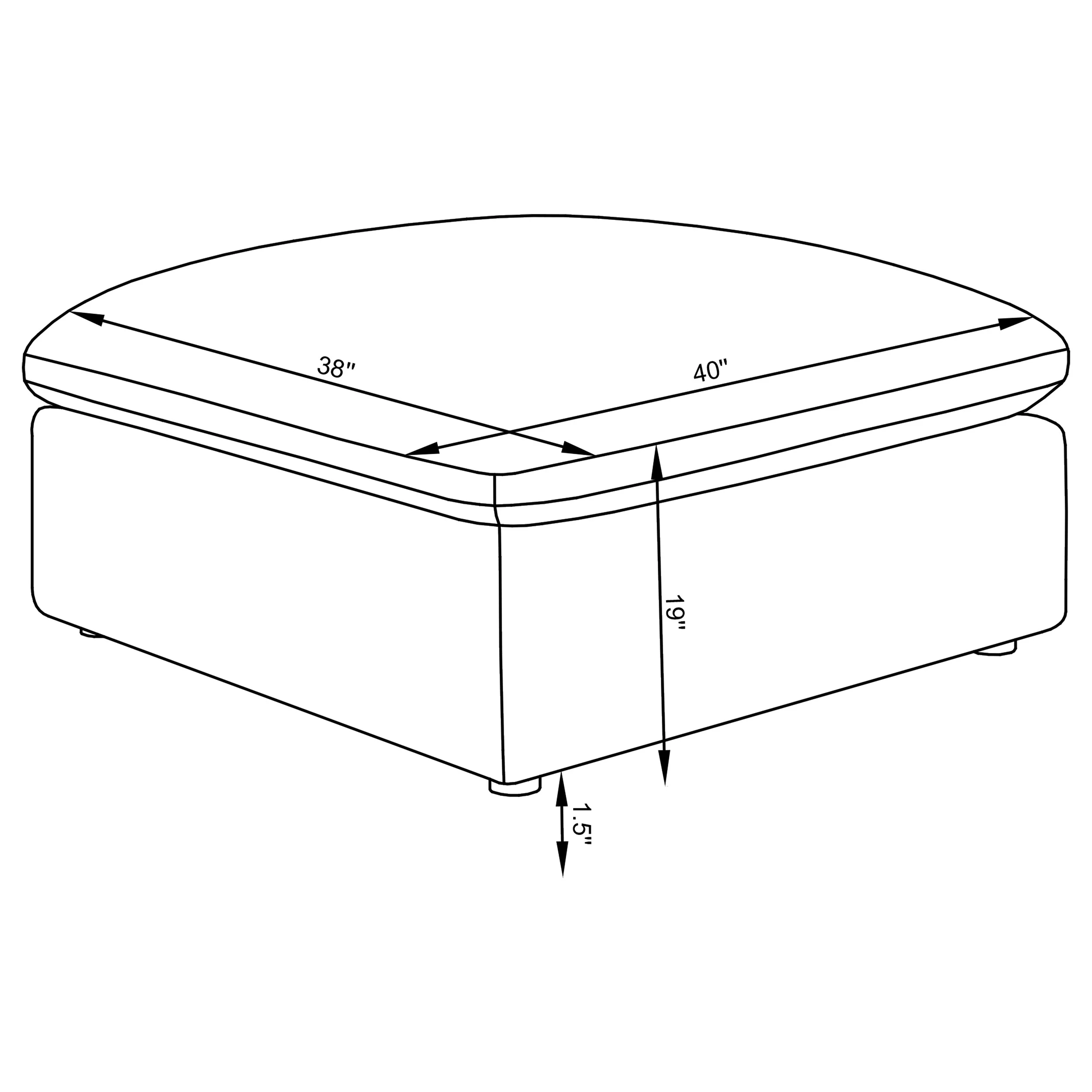 Hobson Ottoman - Image 5