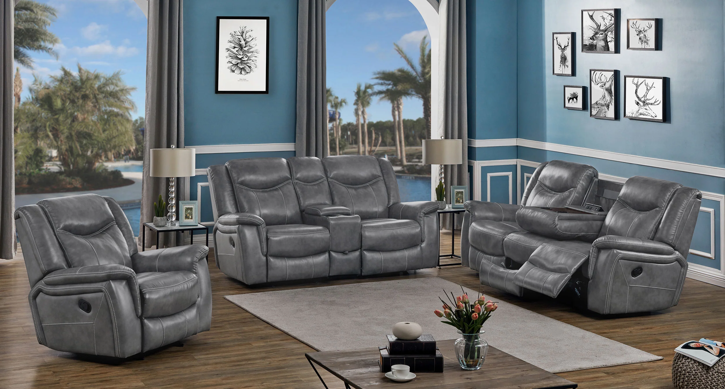 Conrad Reclining Sofa Set - Image 18