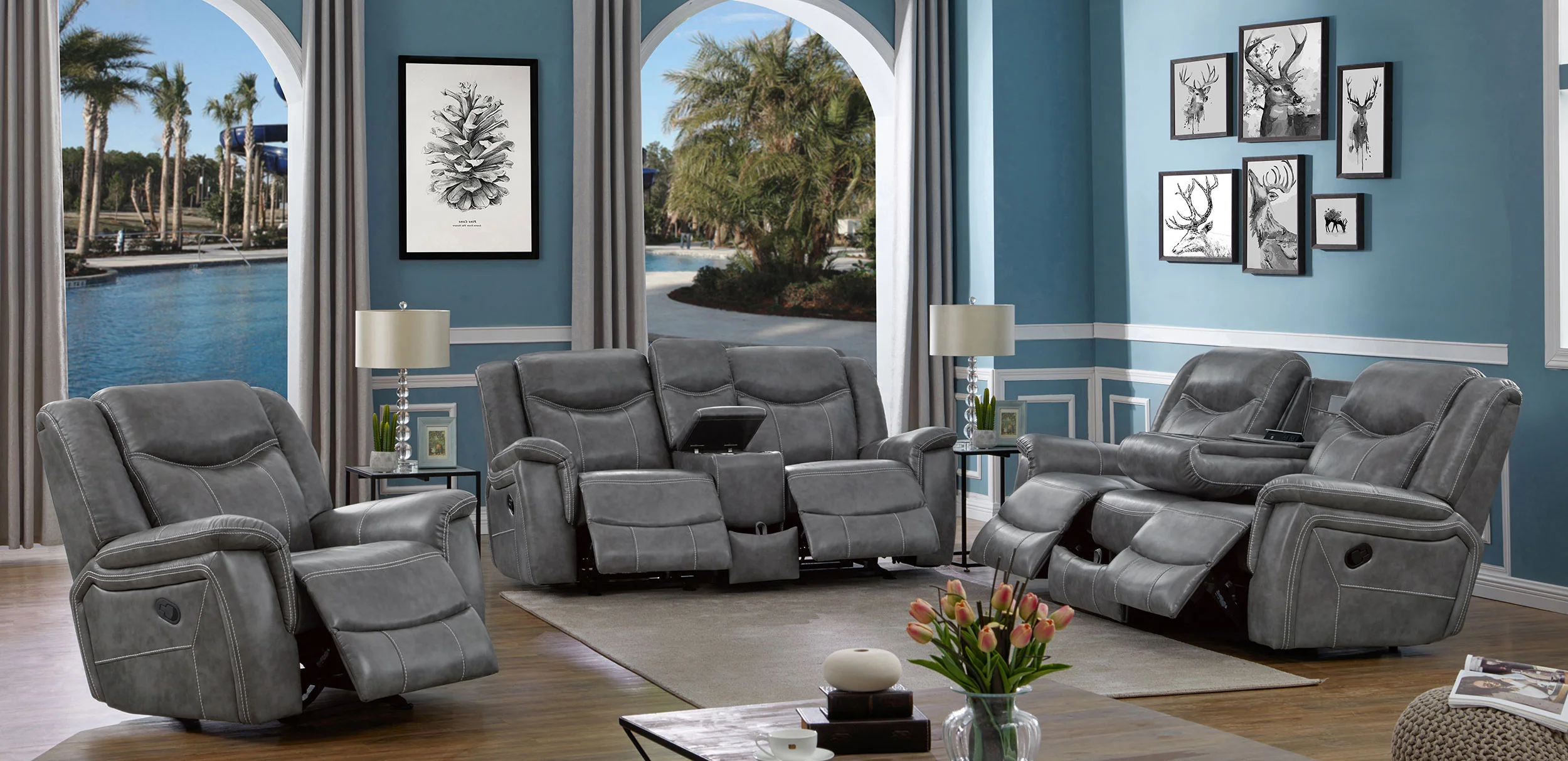 Conrad Reclining Sofa Set - Image 19