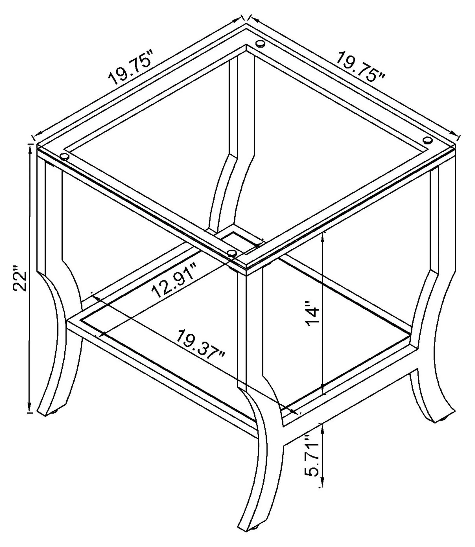 Saide End Table - Image 6