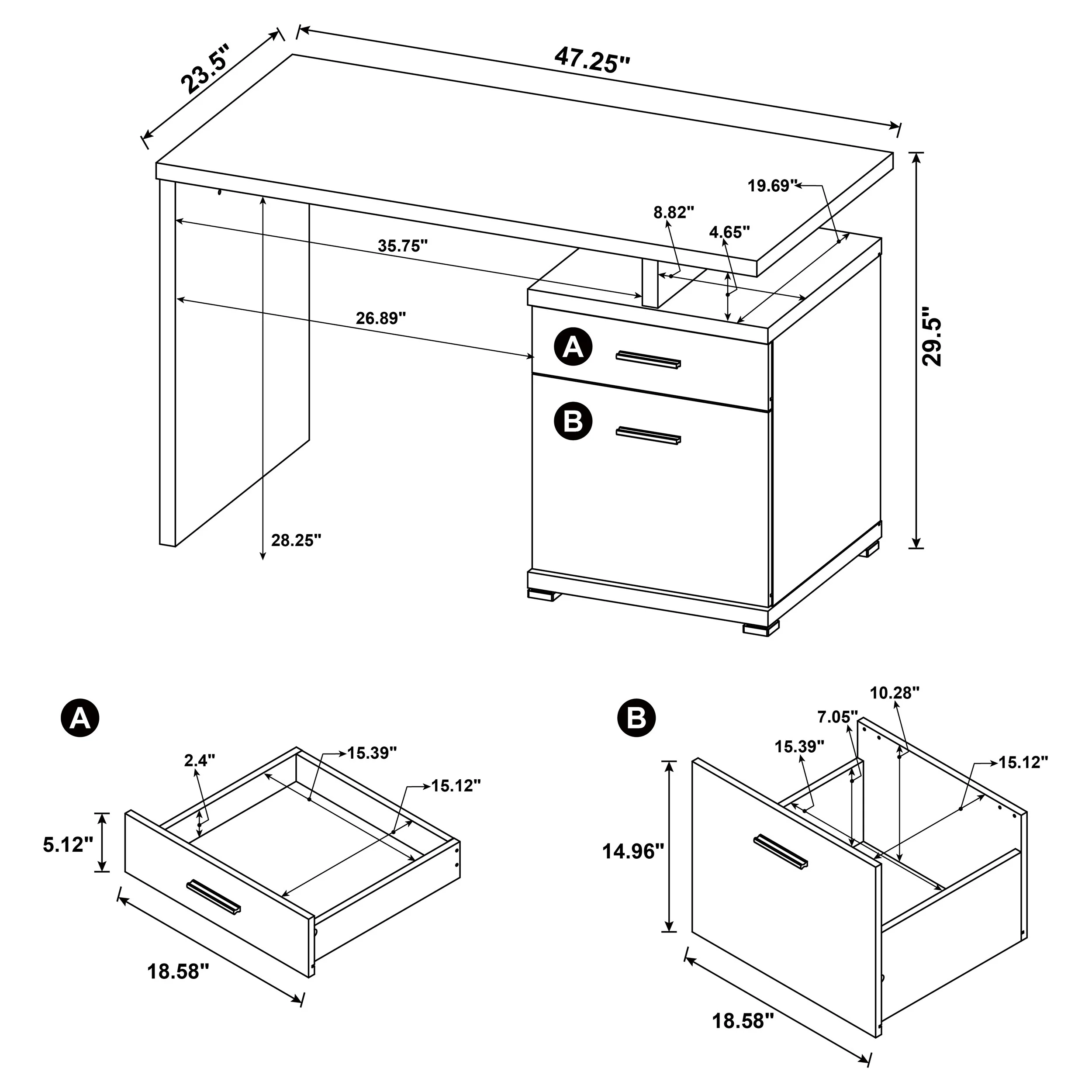 Irving Computer Desk - Image 24