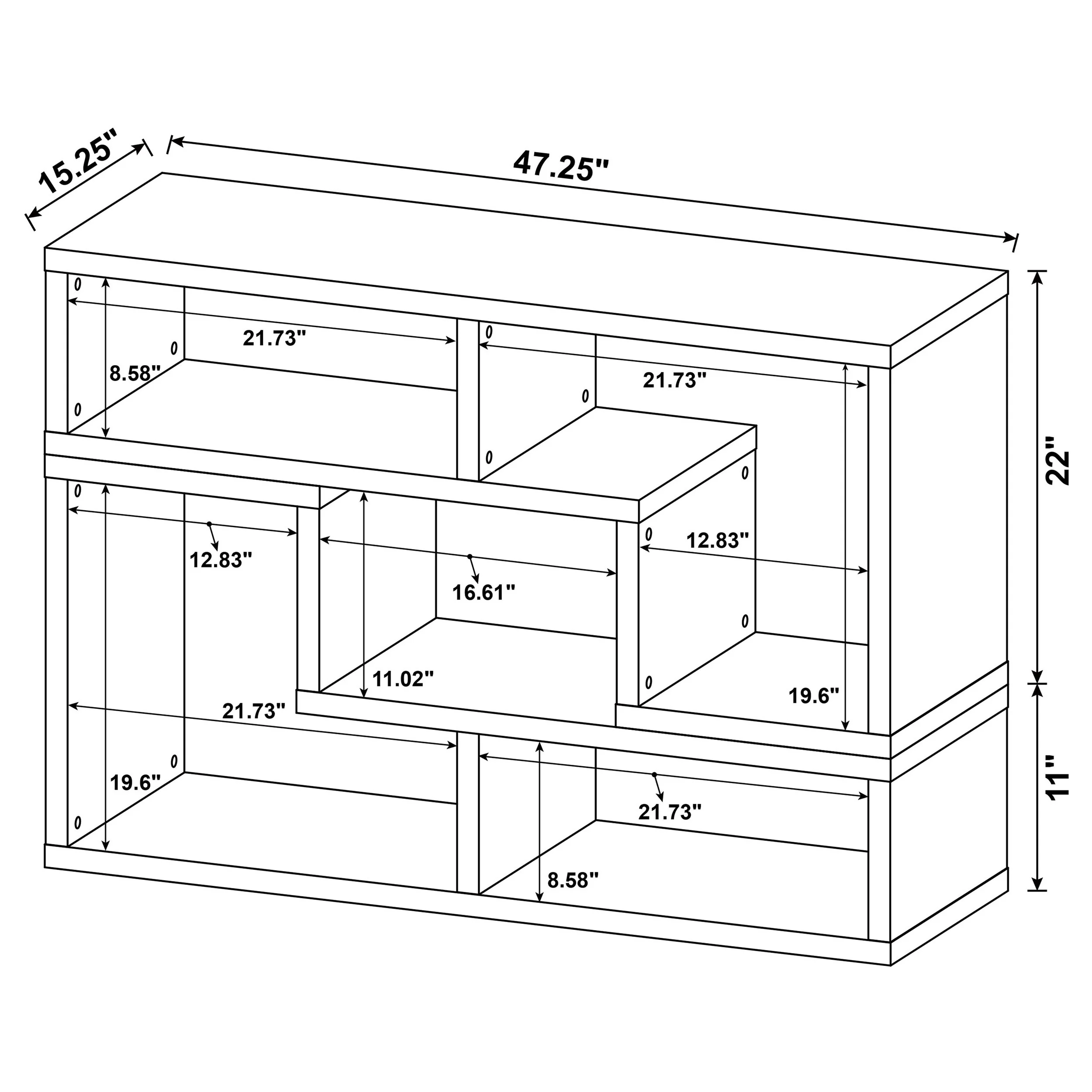 Velma Bookshelf Console - Image 18