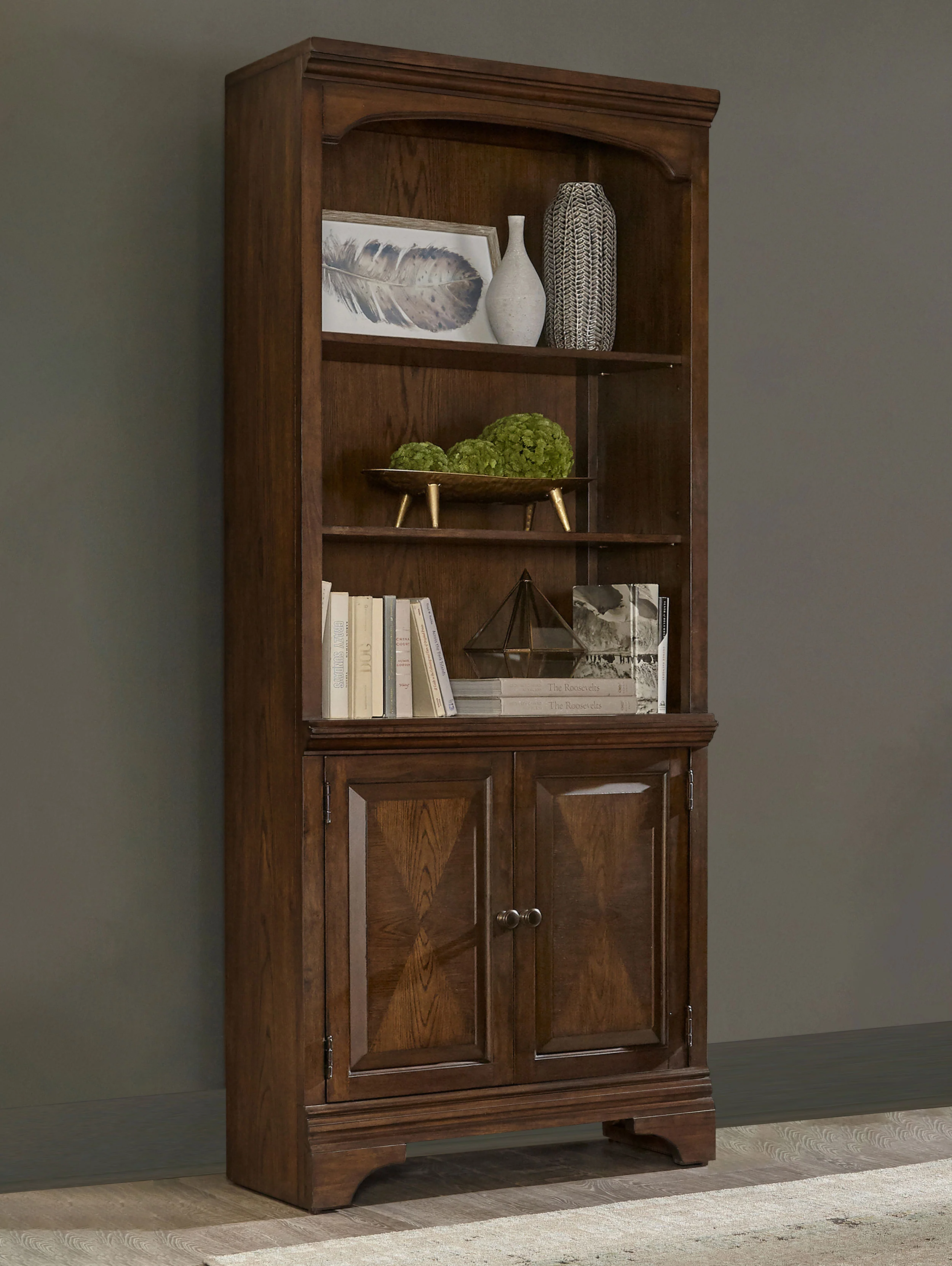 Hartshill Bookcase with Cabinet - Image 2