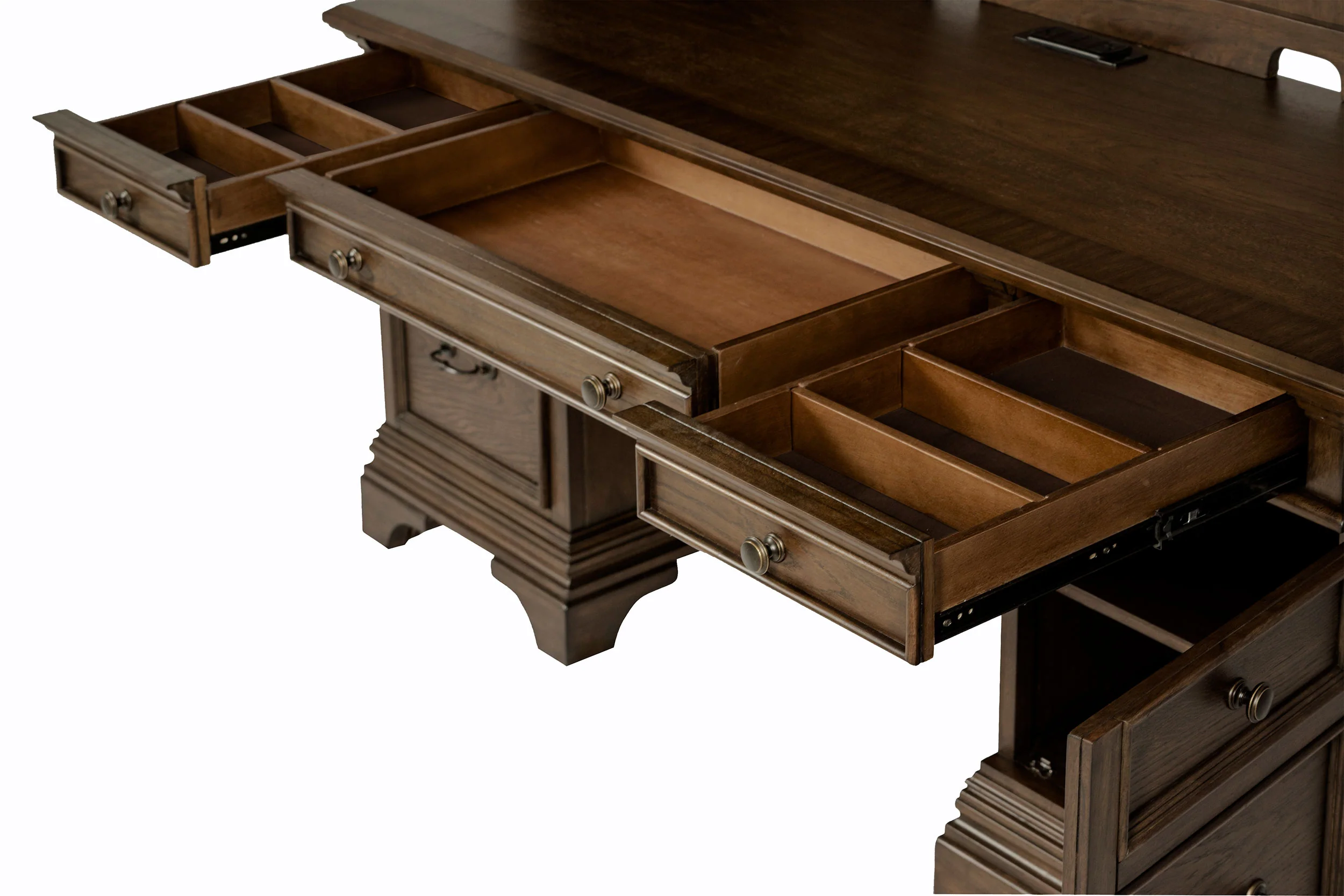 Hartshill Credenza Desk with Hutch - Image 10