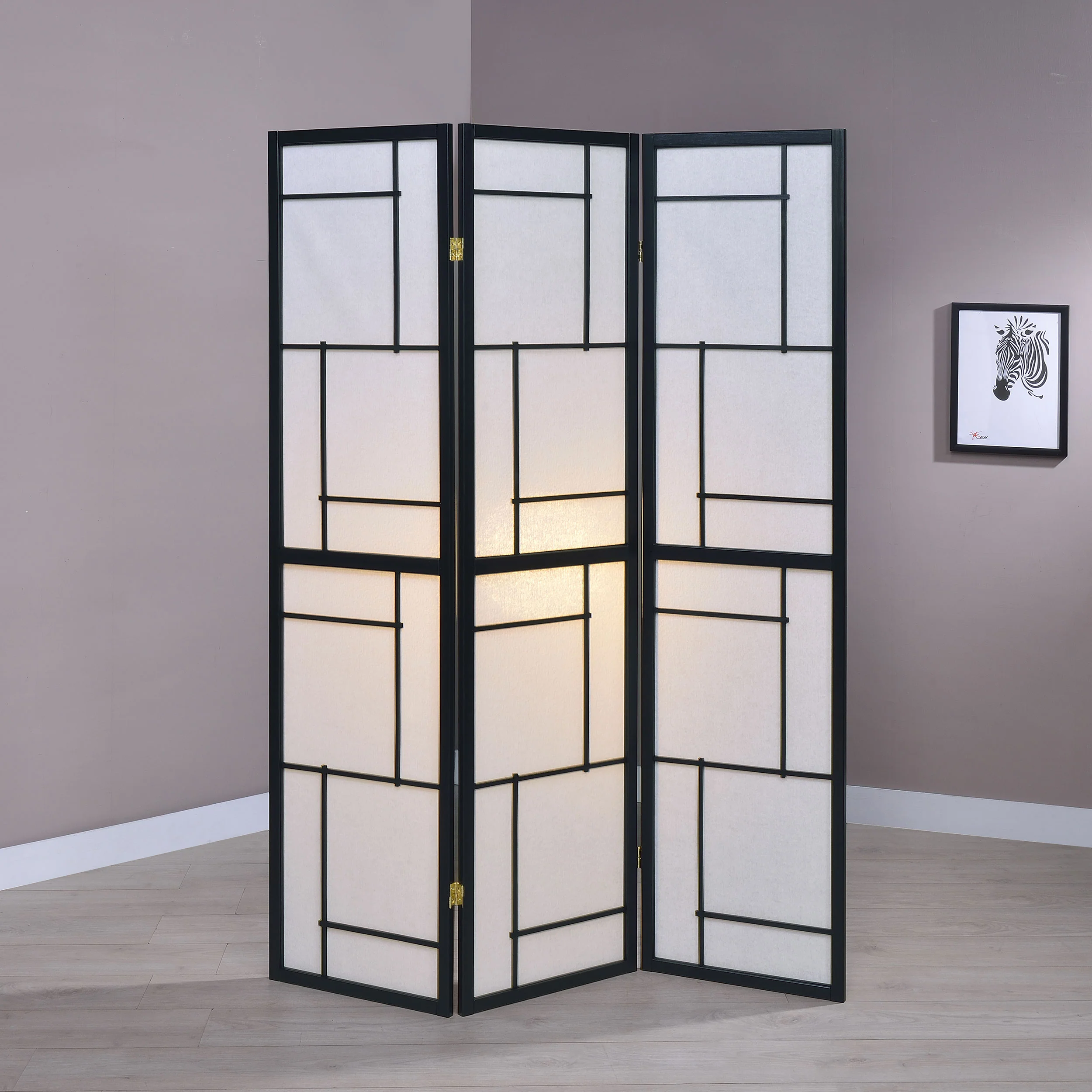 Damis Three-Panel Room Divider - Image 2