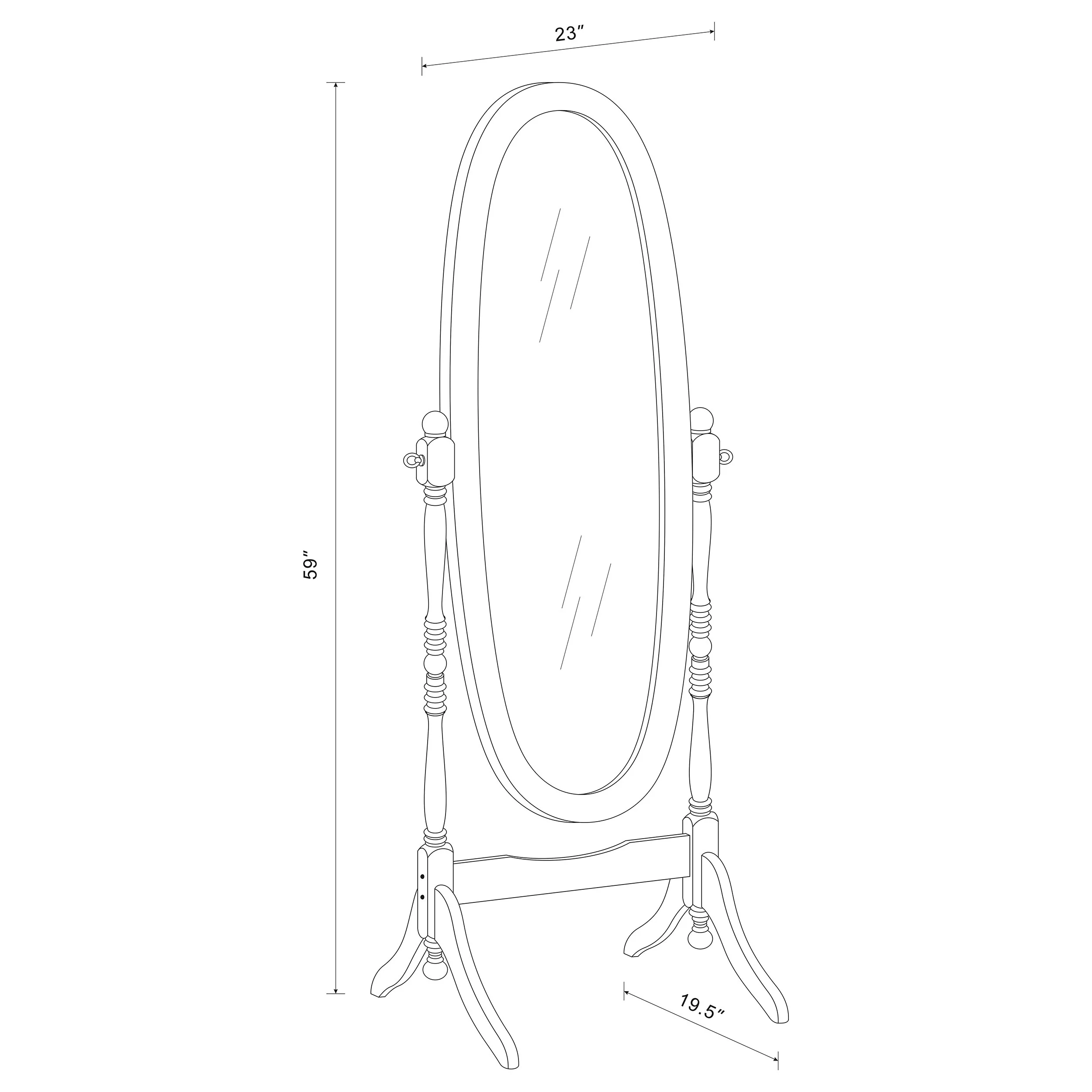 Foyet Cheval Mirror - Image 21
