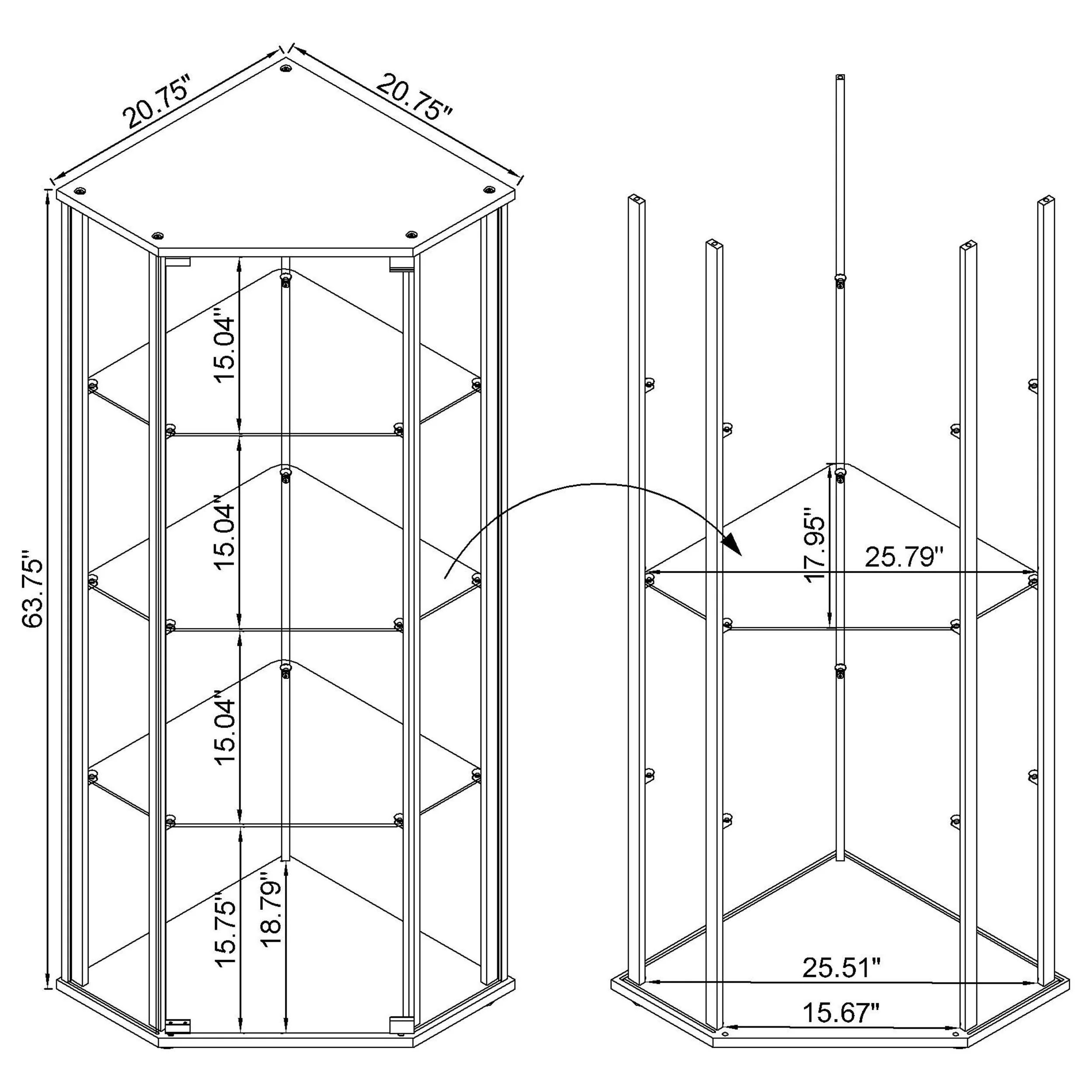 Zenobia Curio Cabinet - Image 4