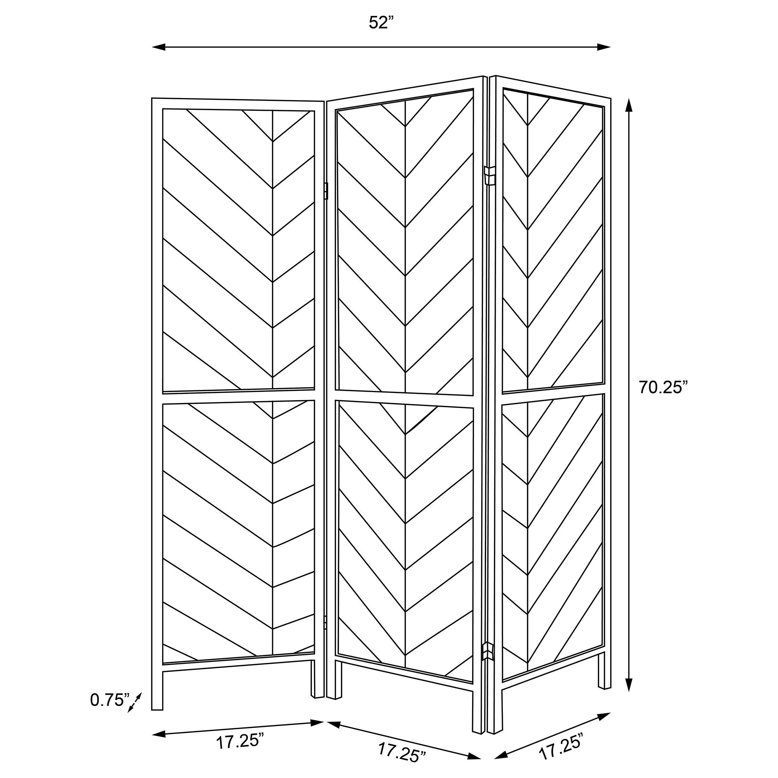 Marlene Three-Panel Room Divider - Image 6