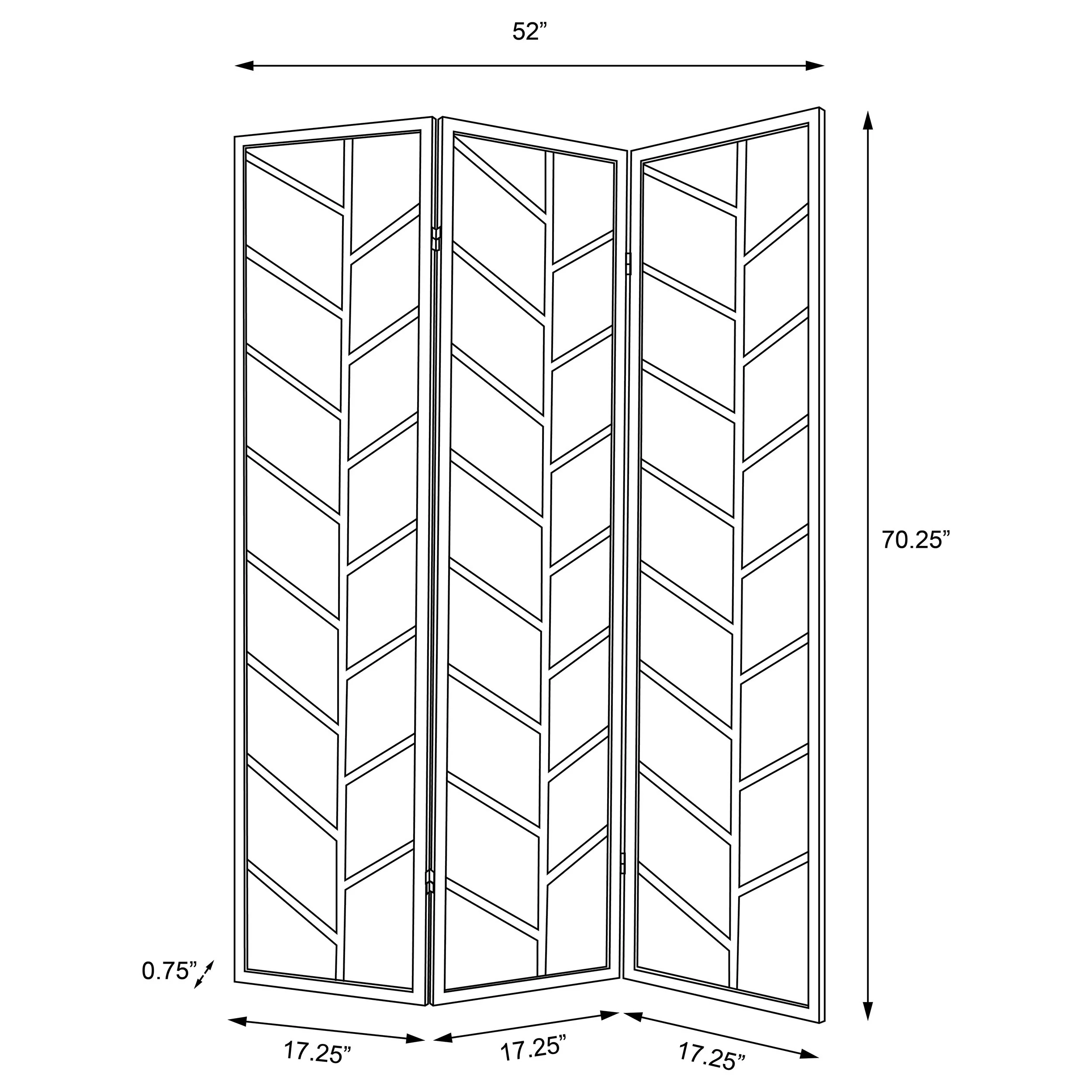 Mila Three-Panel Room Divider - Image 4