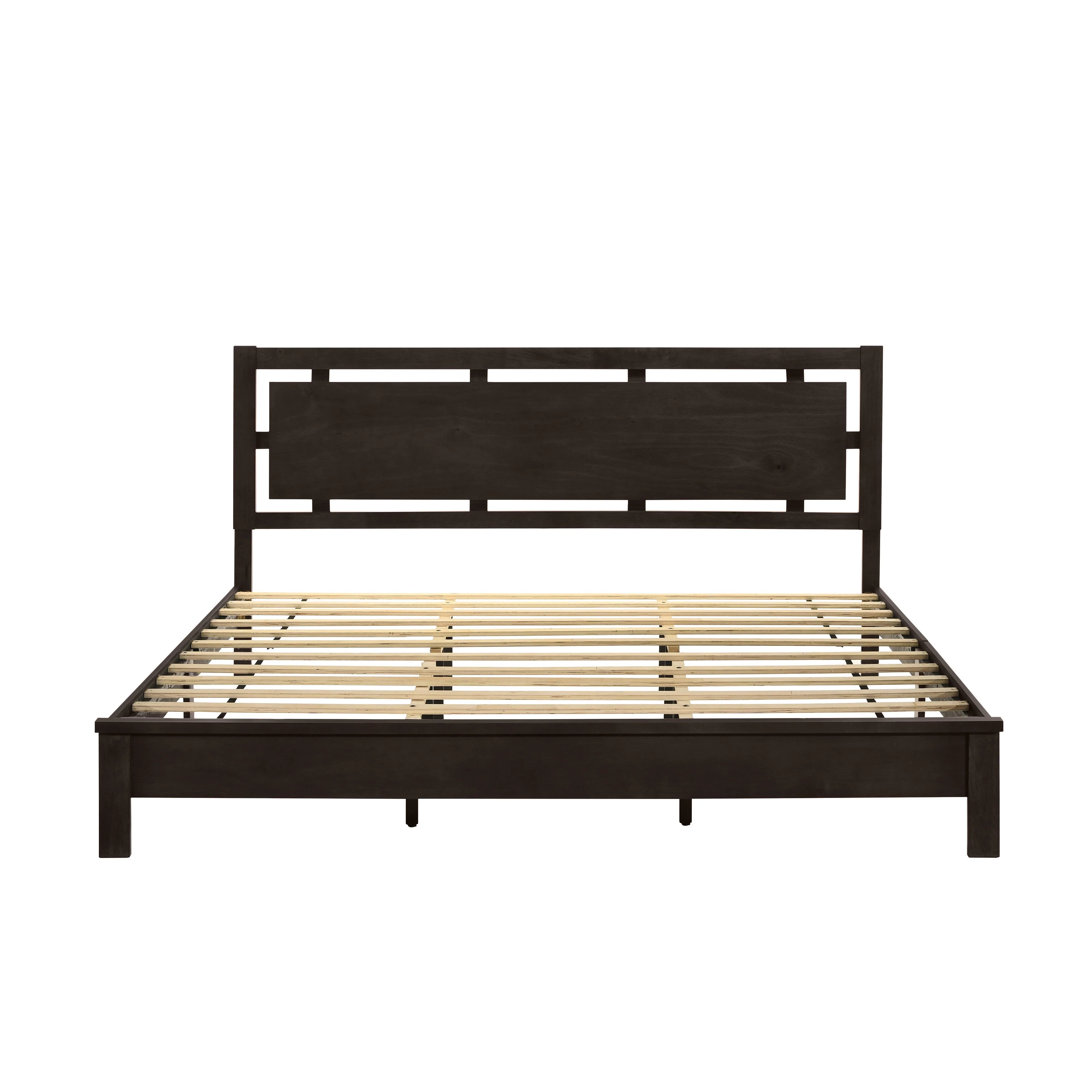 GEMINI Queen Q PANEL BED-HB/FB/RAILS-MERLOT - Image 2