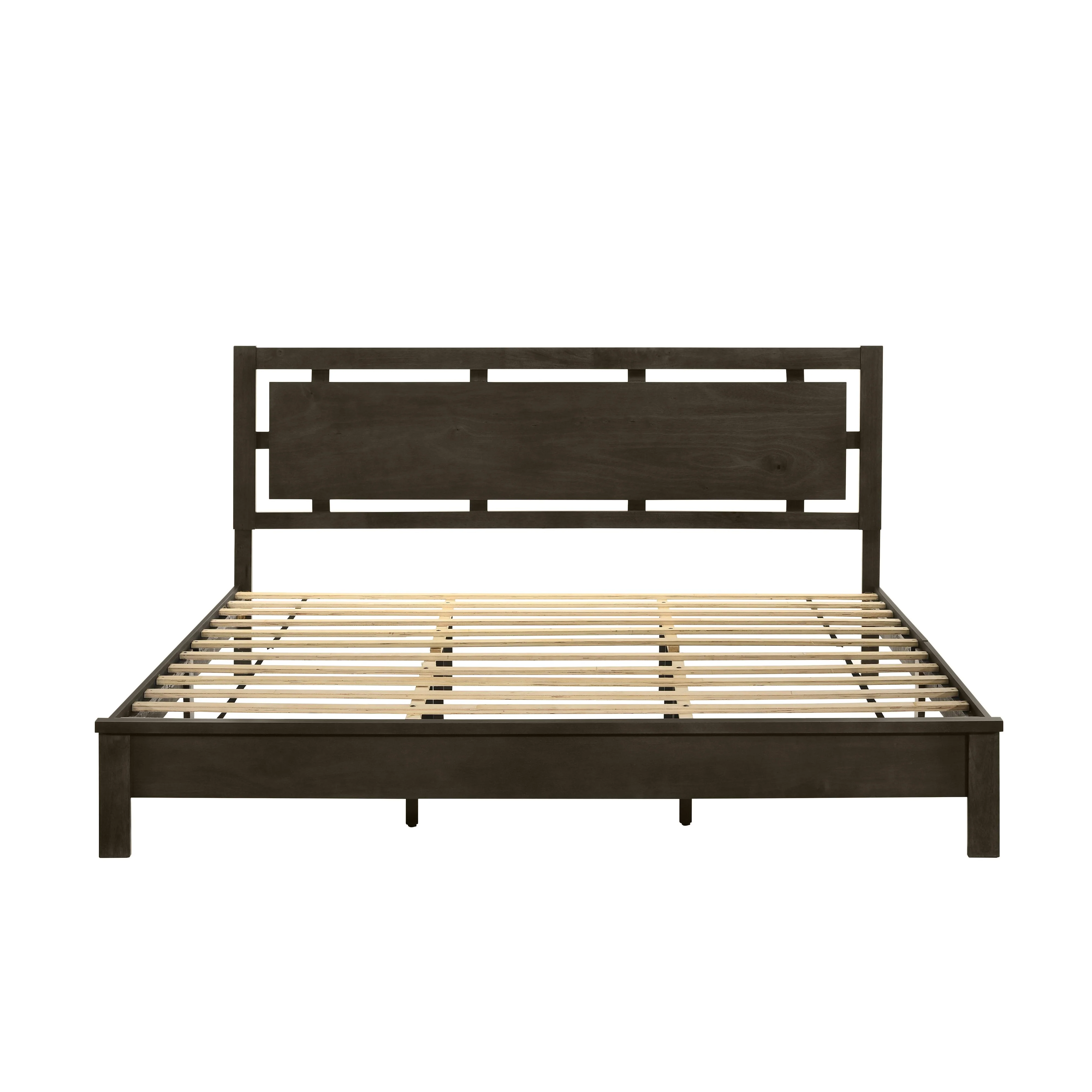 GEMINI 6/6 EK PANEL BED-HB/FB/RAILS-GRAY - Image 2