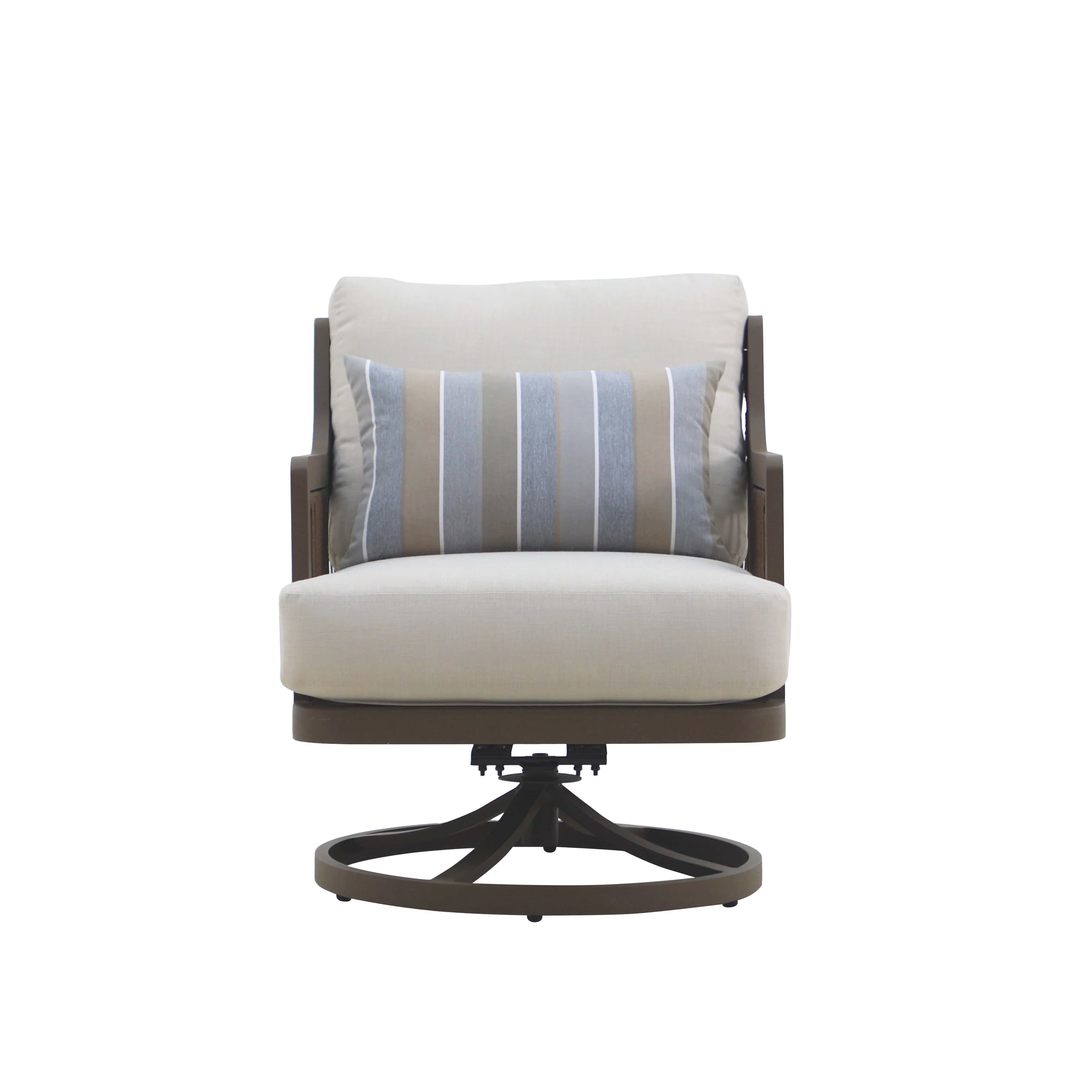Genova Patio Swivel Club Chair W/Accent Pillow (2 Per Carton) - Image 2