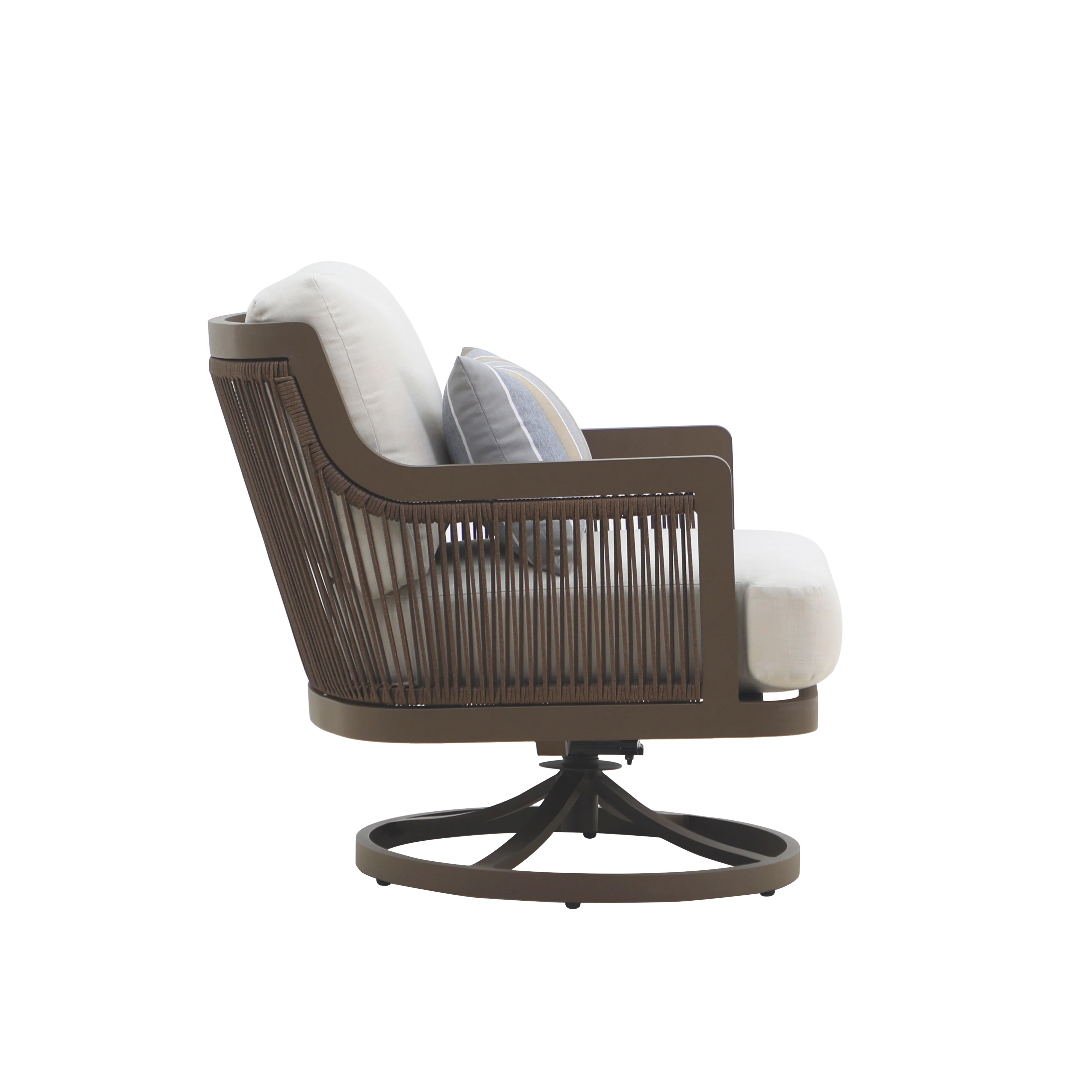 Genova Patio Swivel Club Chair W/Accent Pillow (2 Per Carton) - Image 3