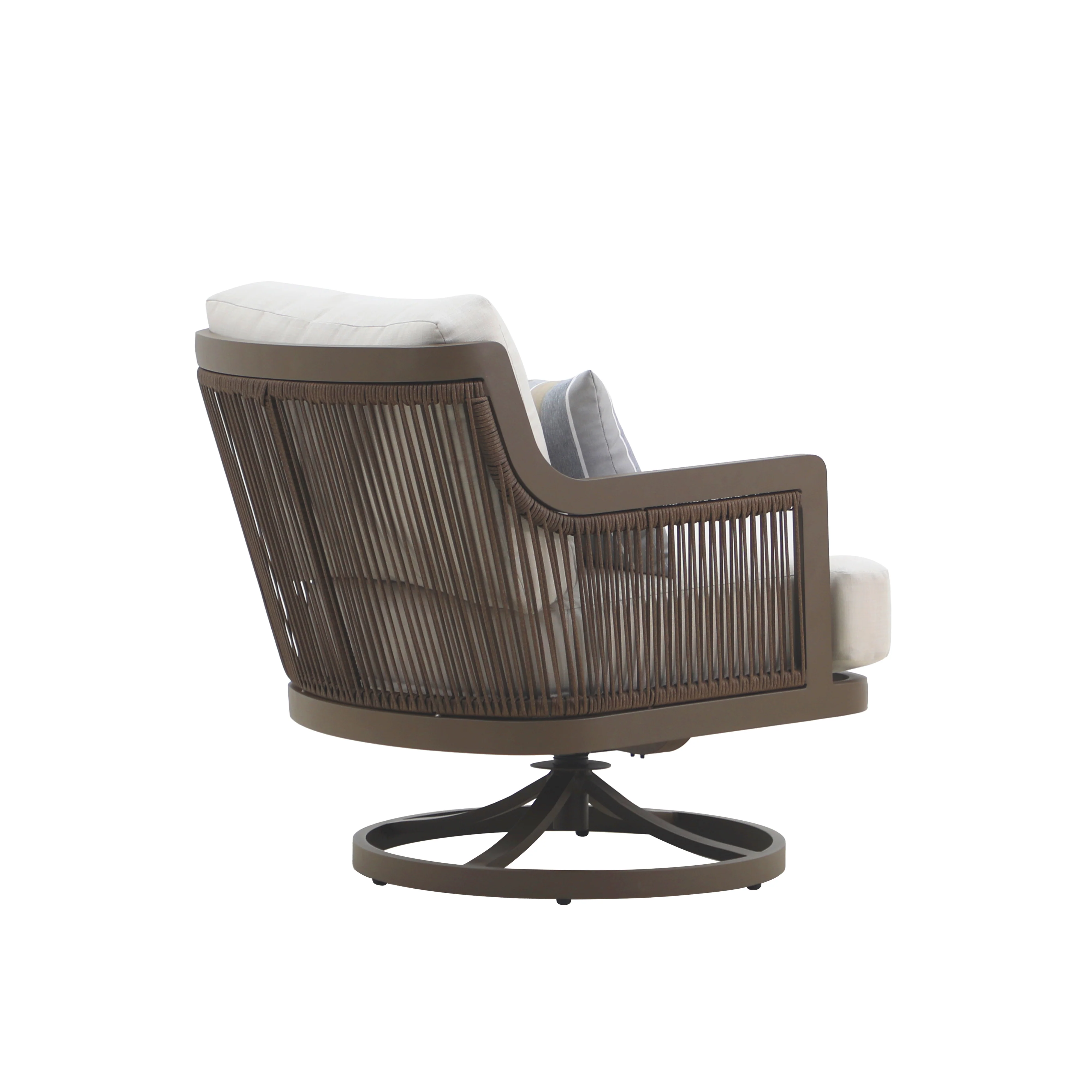 Genova Patio Swivel Club Chair W/Accent Pillow (2 Per Carton) - Image 4