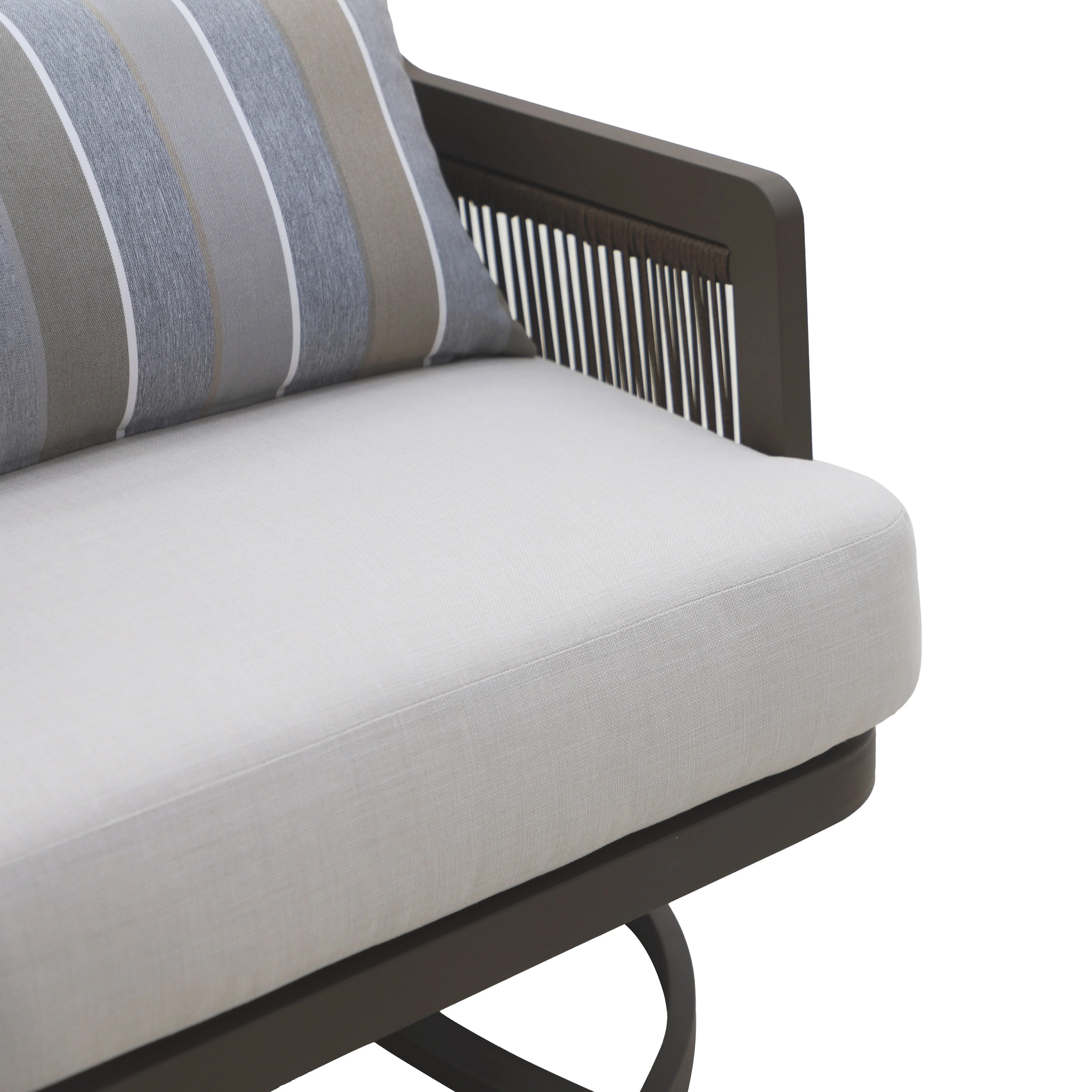 Genova Patio Swivel Club Chair W/Accent Pillow (2 Per Carton) - Image 6