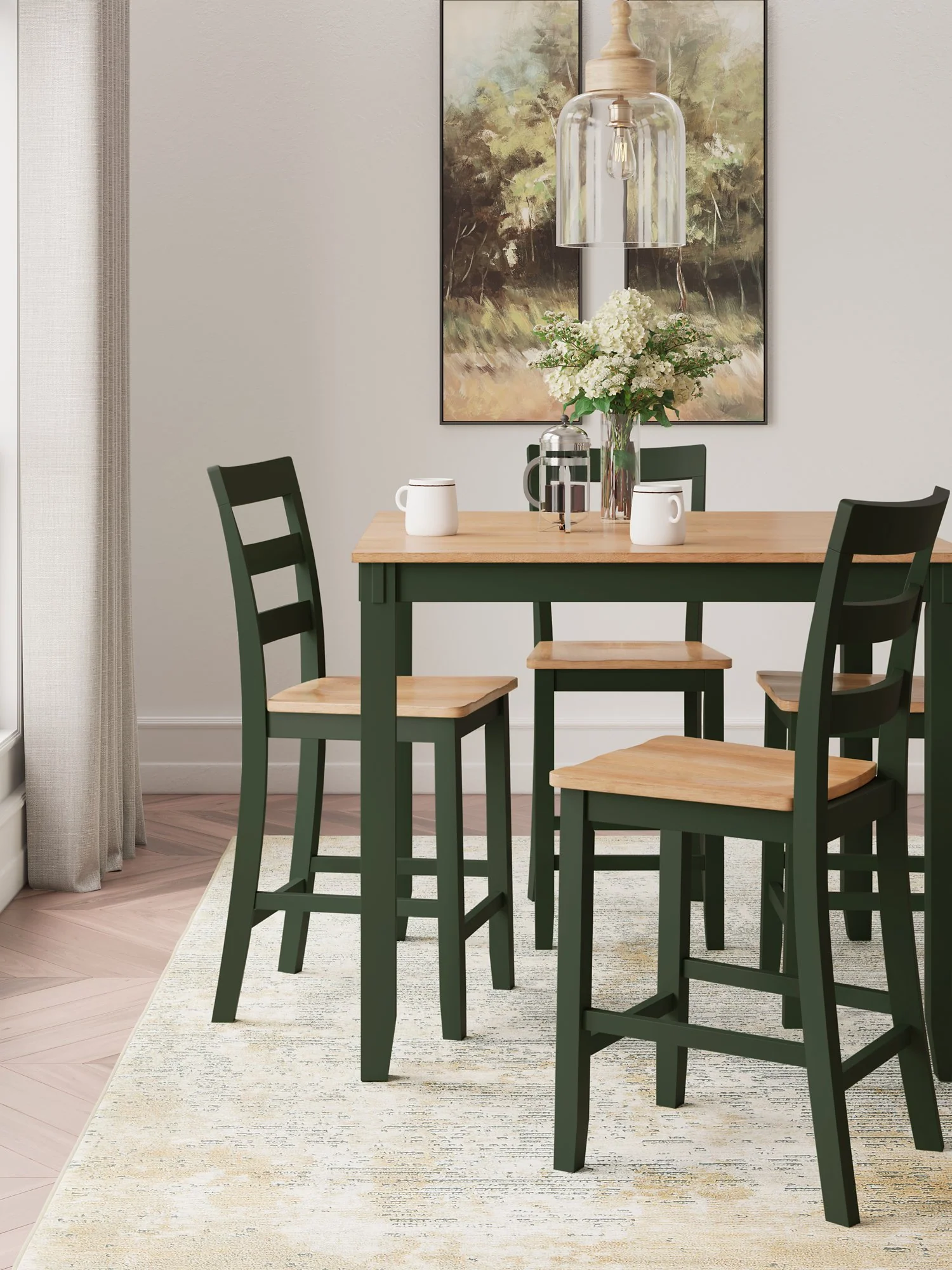Gesthaven Counter Height Dining Table and 4 Barstools (Set of 5) - Image 15