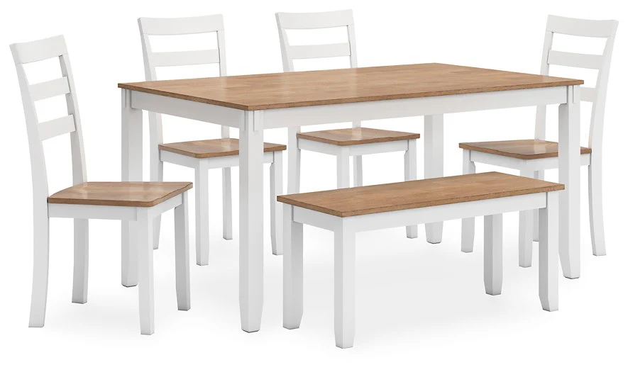 Gesthaven Dining Table with 4 Chairs and Bench (Set of 6) - Image 17