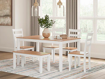 Gesthaven Dining Table with 4 Chairs and Bench (Set of 6) - Image 19