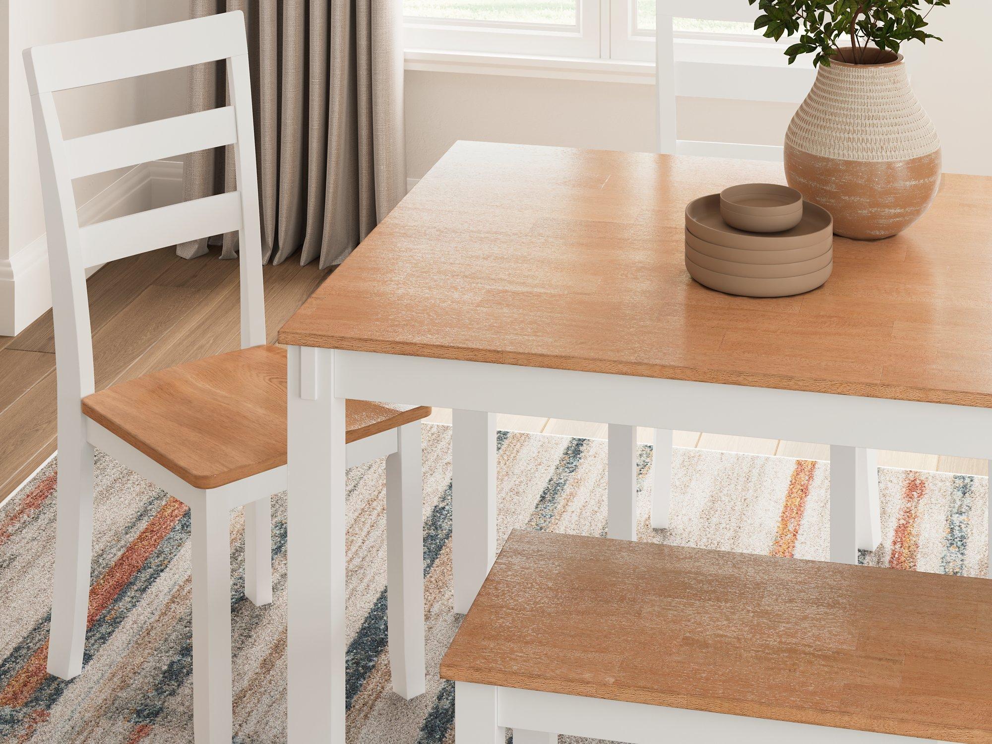 Gesthaven Dining Table with 4 Chairs and Bench (Set of 6) - Image 21