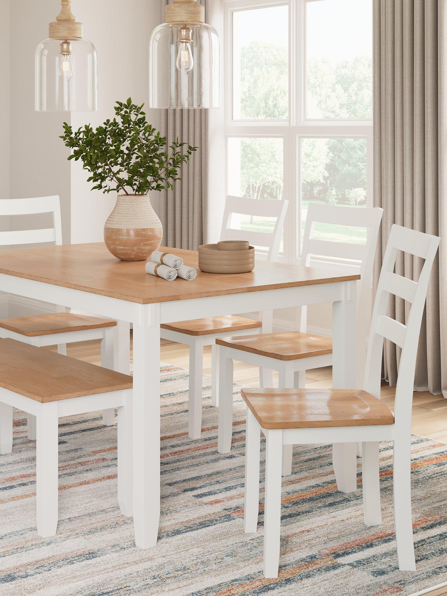 Gesthaven Dining Table with 4 Chairs and Bench (Set of 6) - Image 22