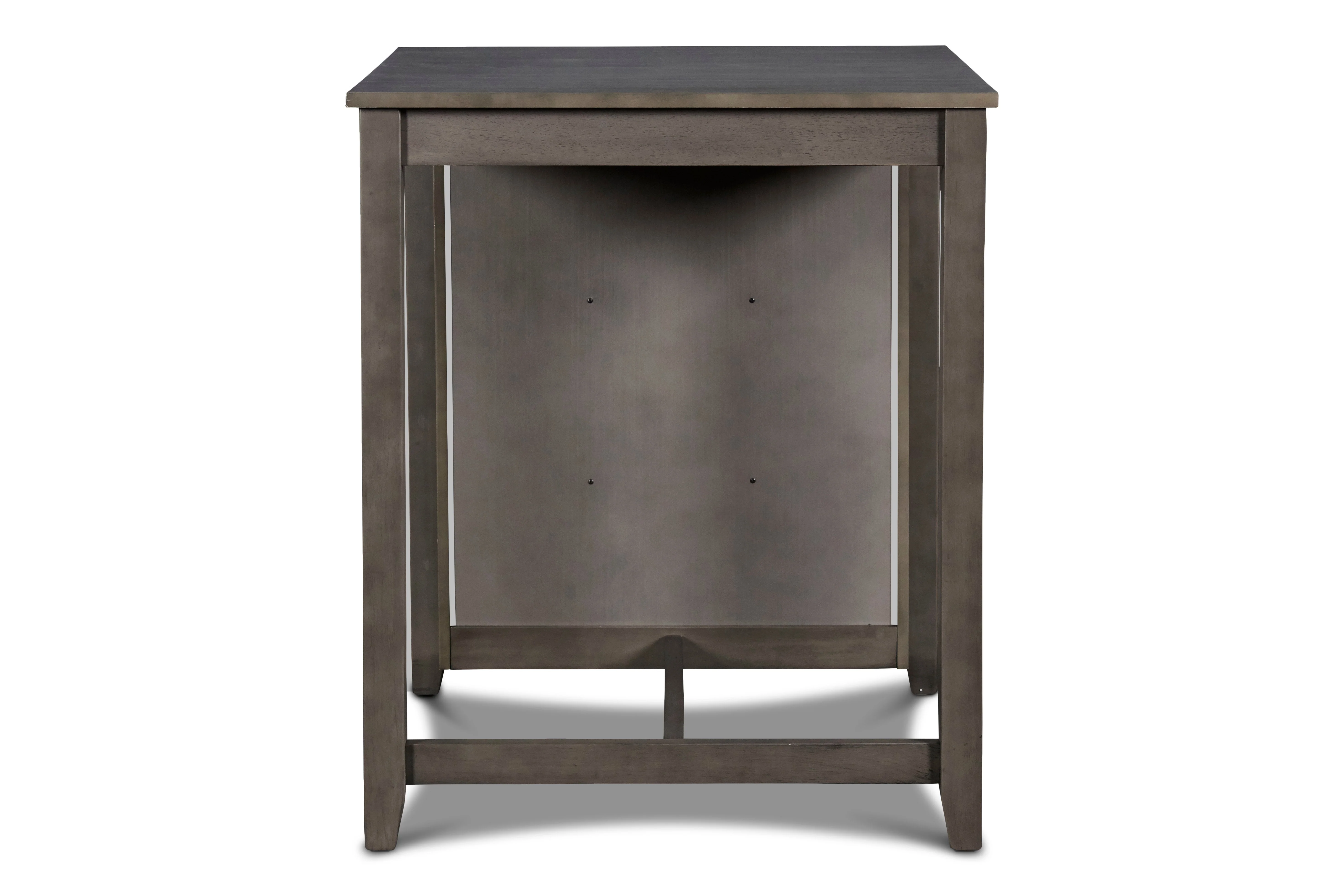 Gia 3 Pc 30" Storage Counter Table & 2 Chairs-Gray - Image 6