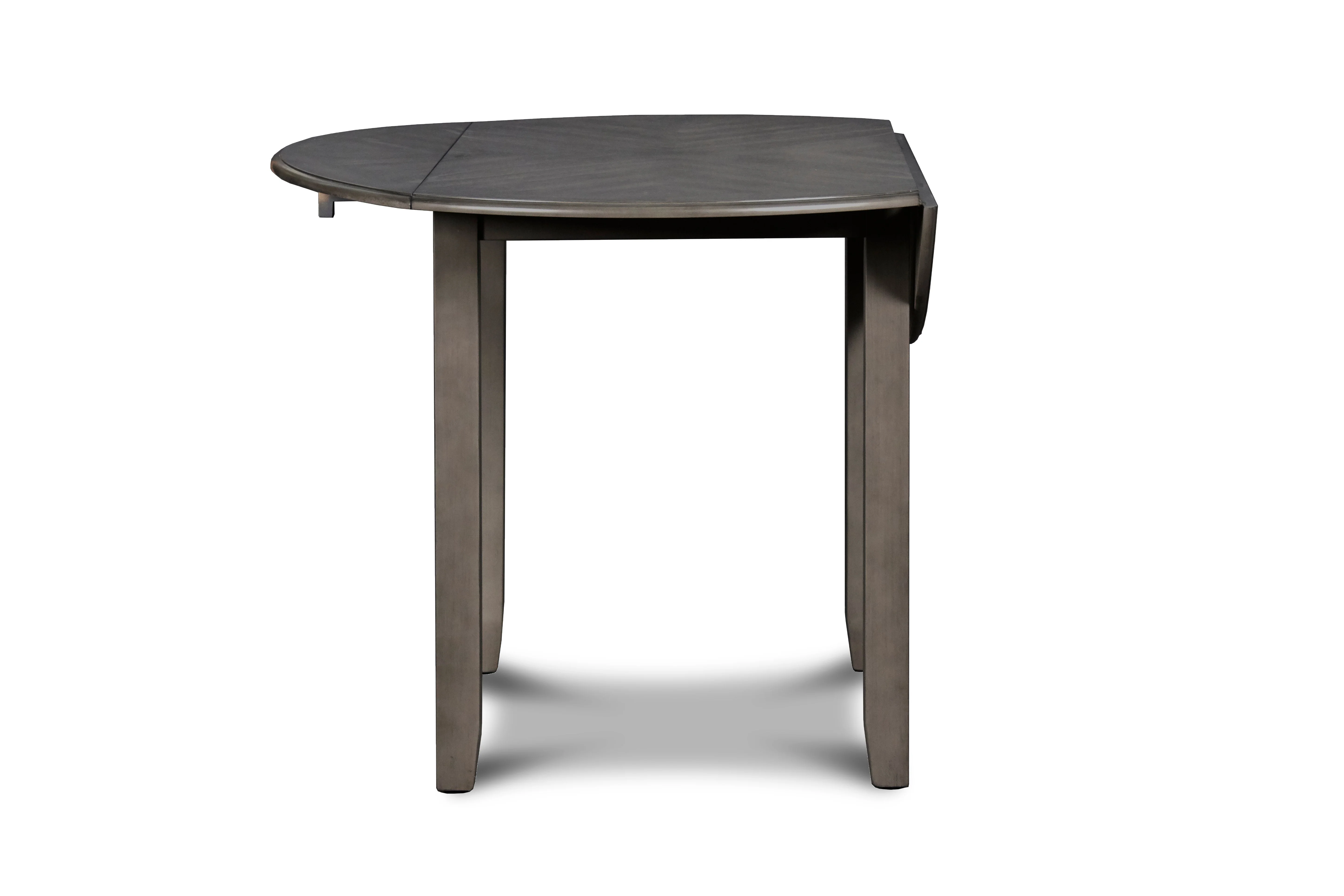 Gia 3 Pc 42" Drop Leaf Dining Table & 2 Chairs-Gray - Image 4