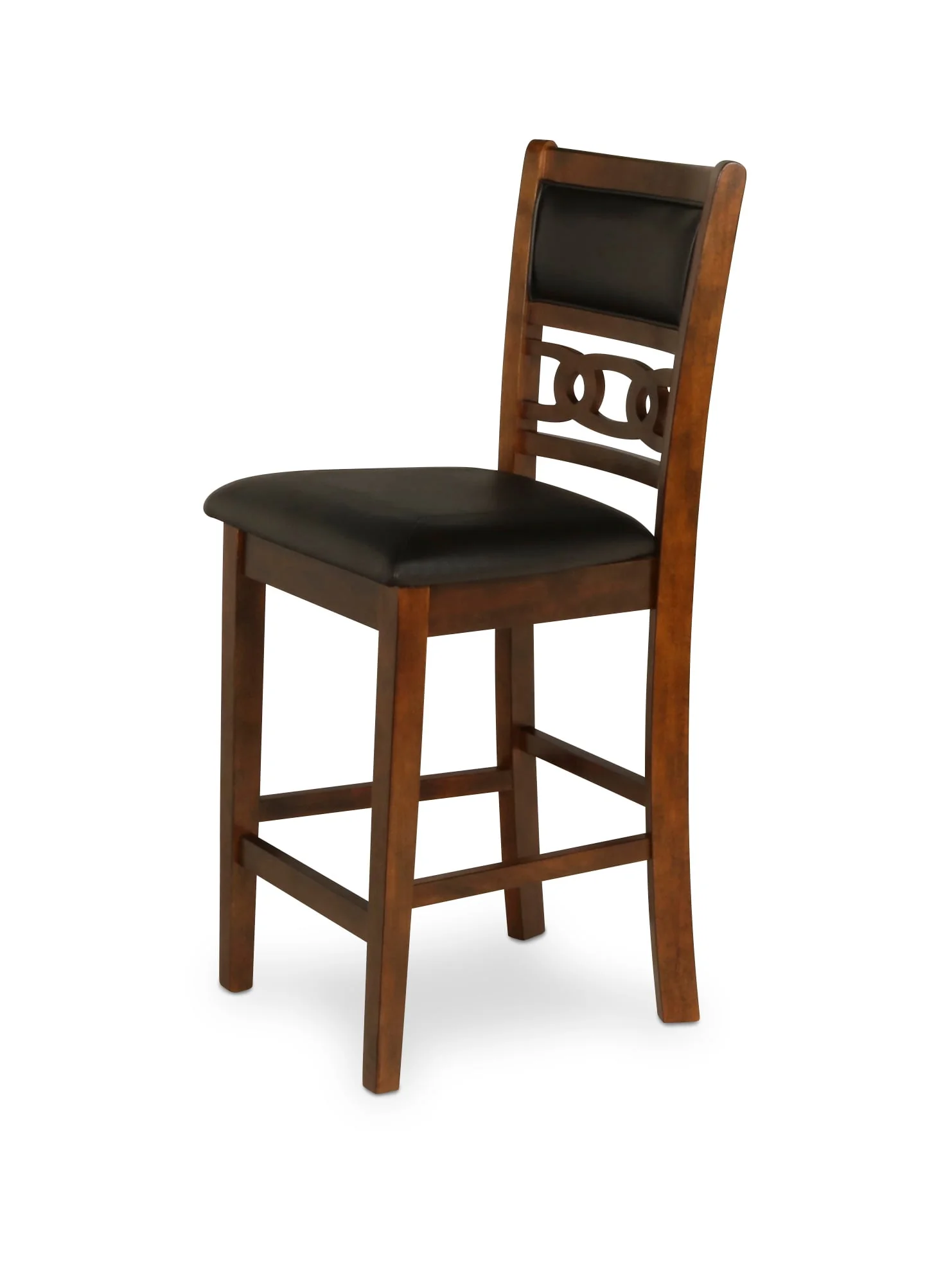 Gia 3 Pc 30" Storage Counter Table & 2 Chairs-Brown - Image 2