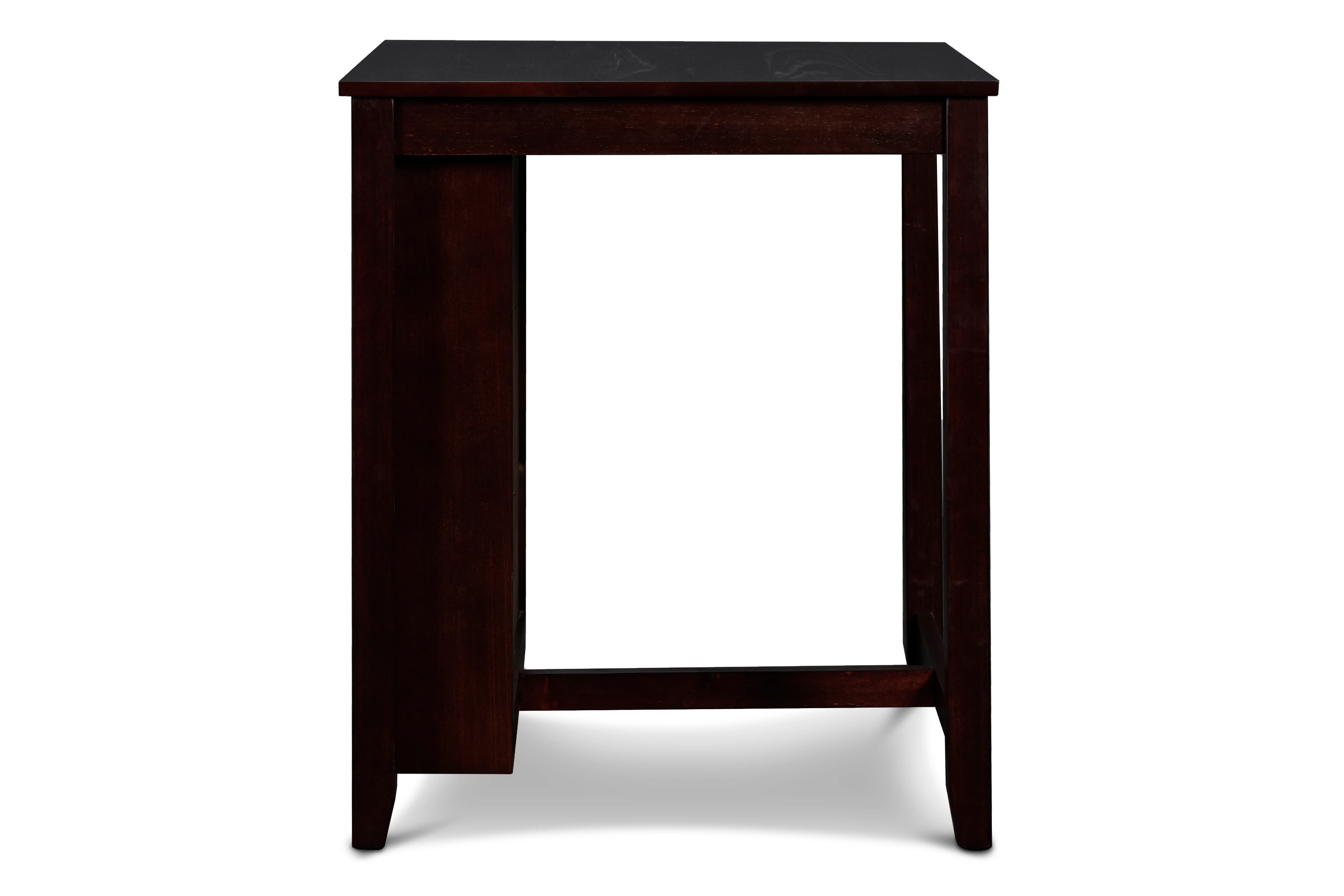 Gia 3 Pc 30" Storage Counter Table & 2 Chairs-Ebony - Image 4