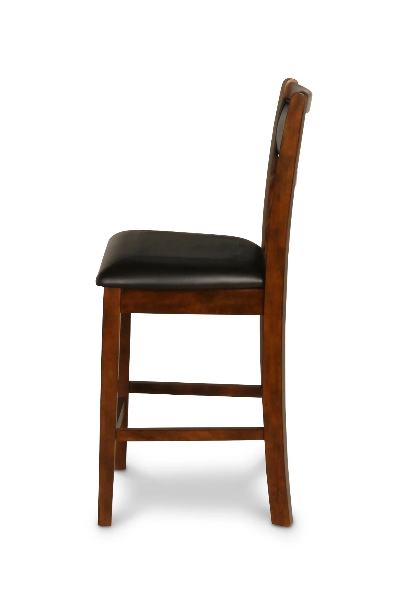 Gia 3 Pc 42" Counter Drop Leaf Table & 2 Chairs-Brown - Image 4