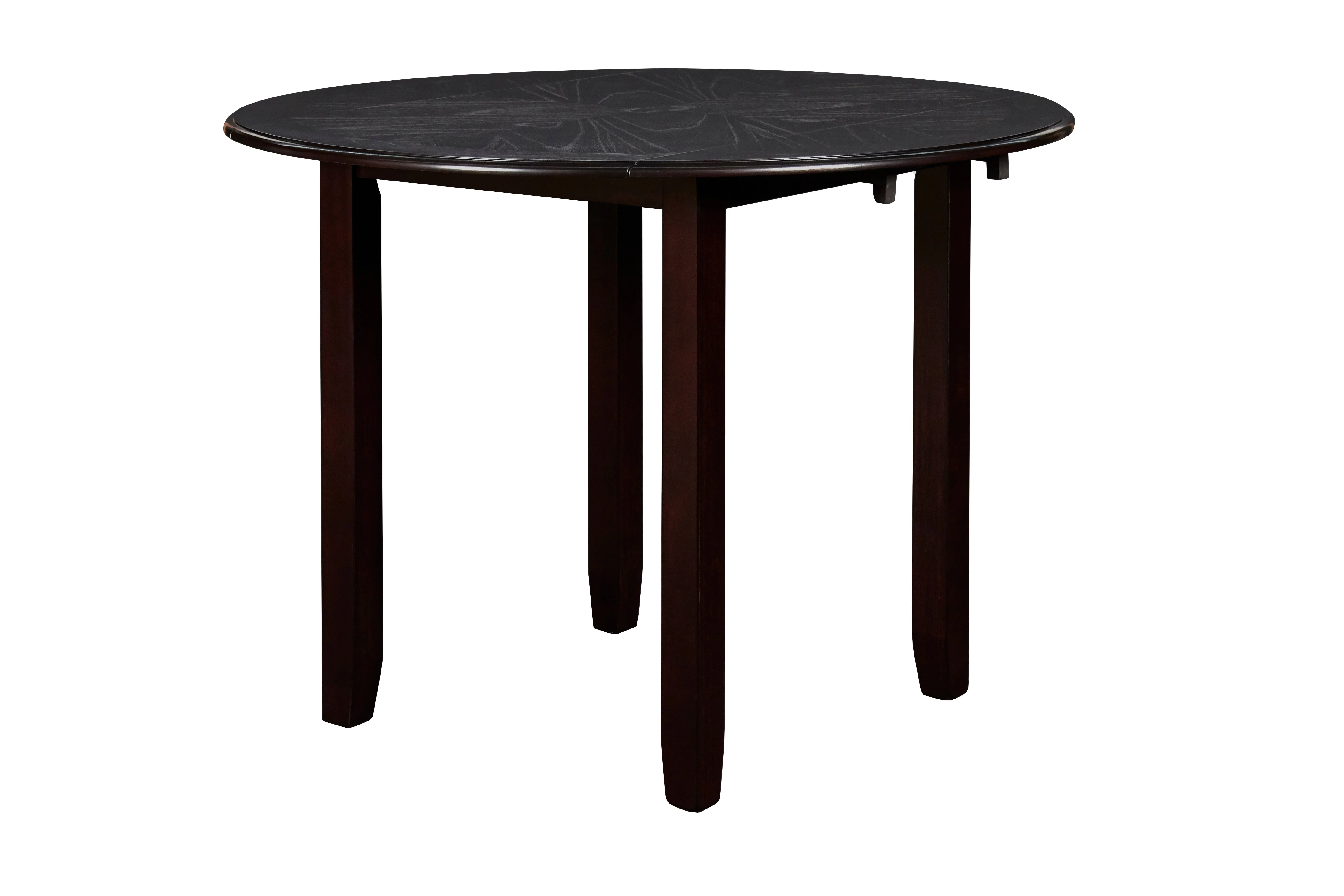 Gia 3 Pc 42" Drop Leaf Dining Table & 2 Chairs-Ebony - Image 3