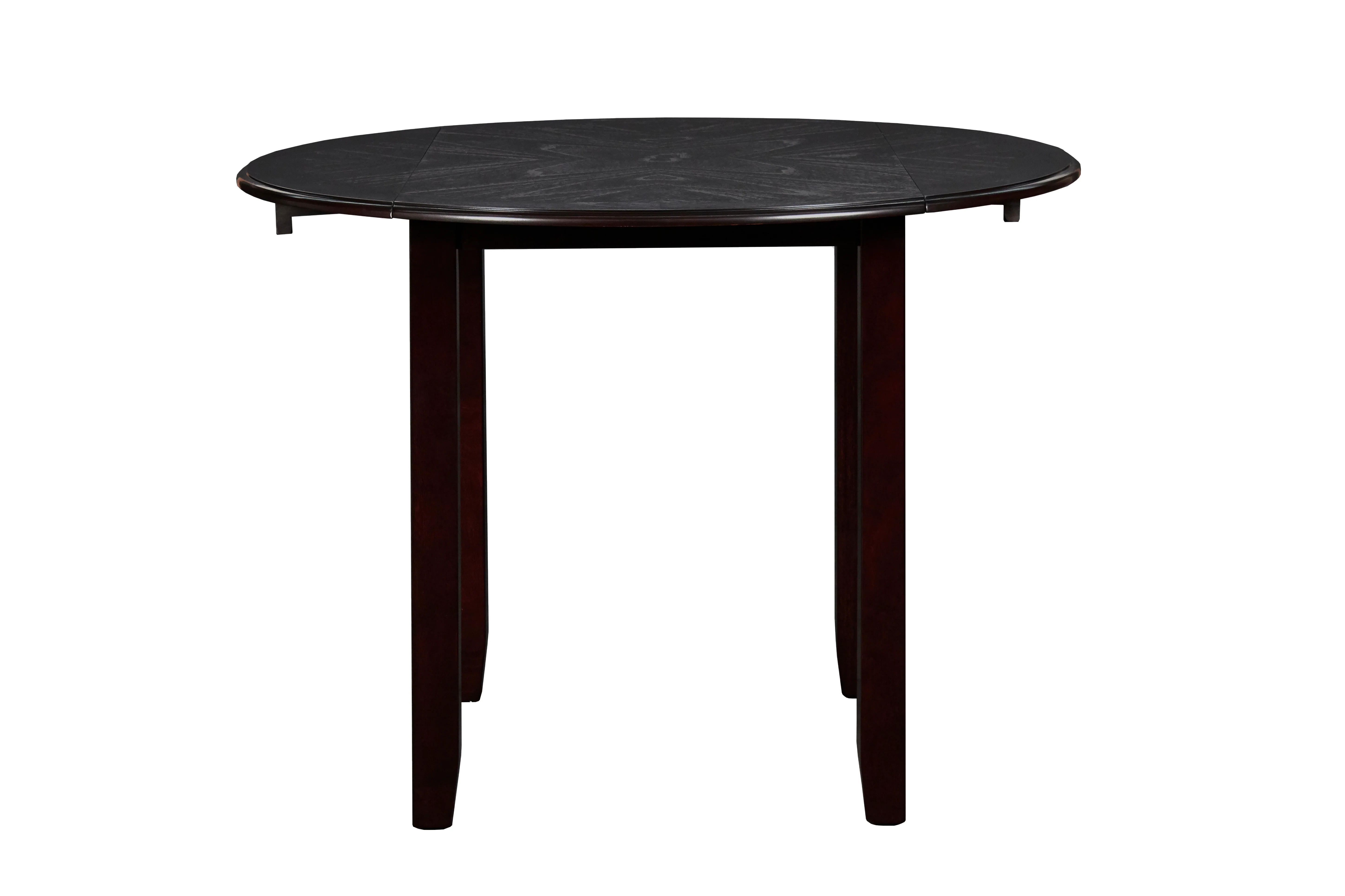 Gia 3 Pc 42" Drop Leaf Dining Table & 2 Chairs-Ebony - Image 4