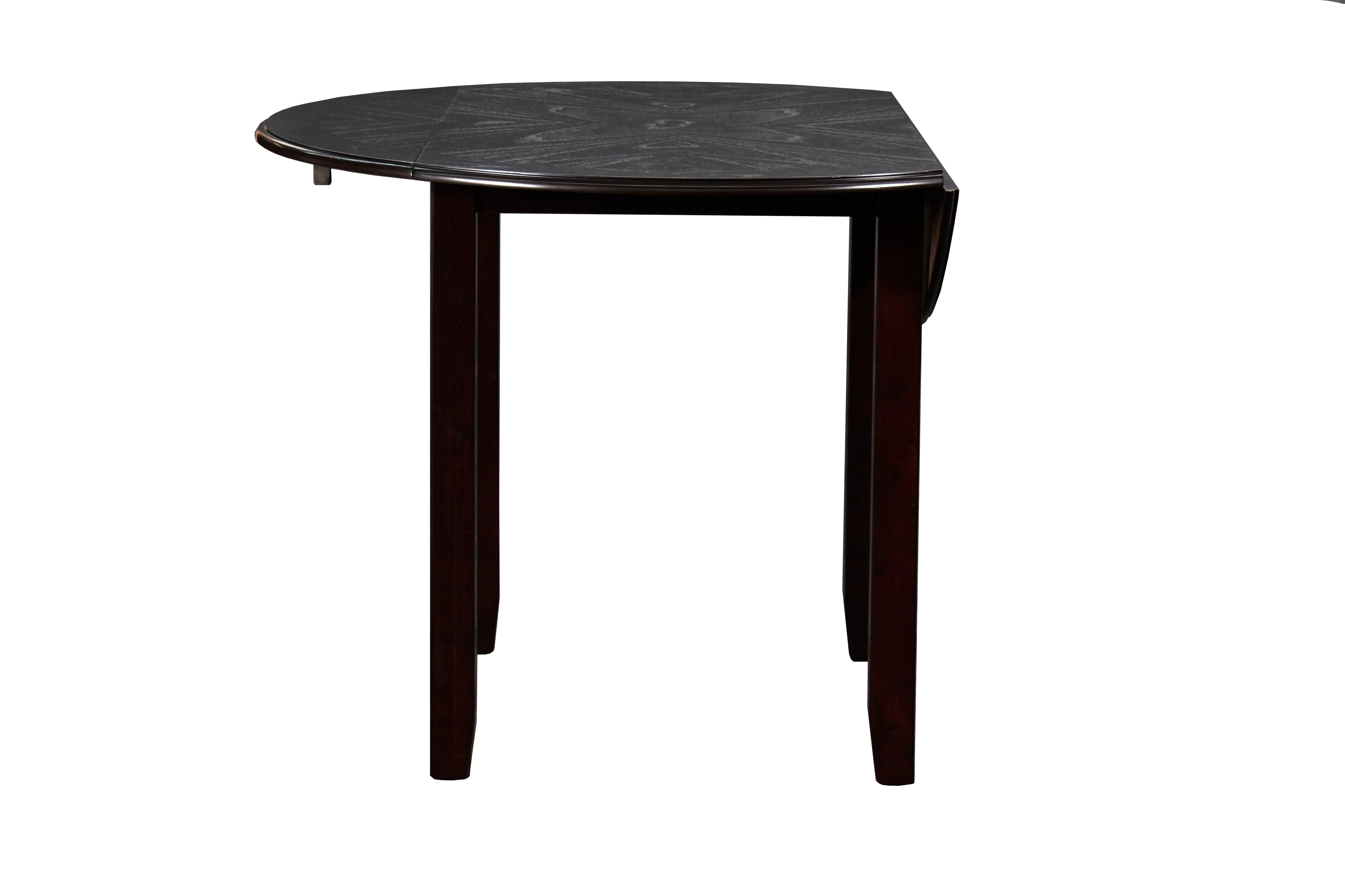 Gia 3 Pc 42" Drop Leaf Dining Table & 2 Chairs-Ebony - Image 6