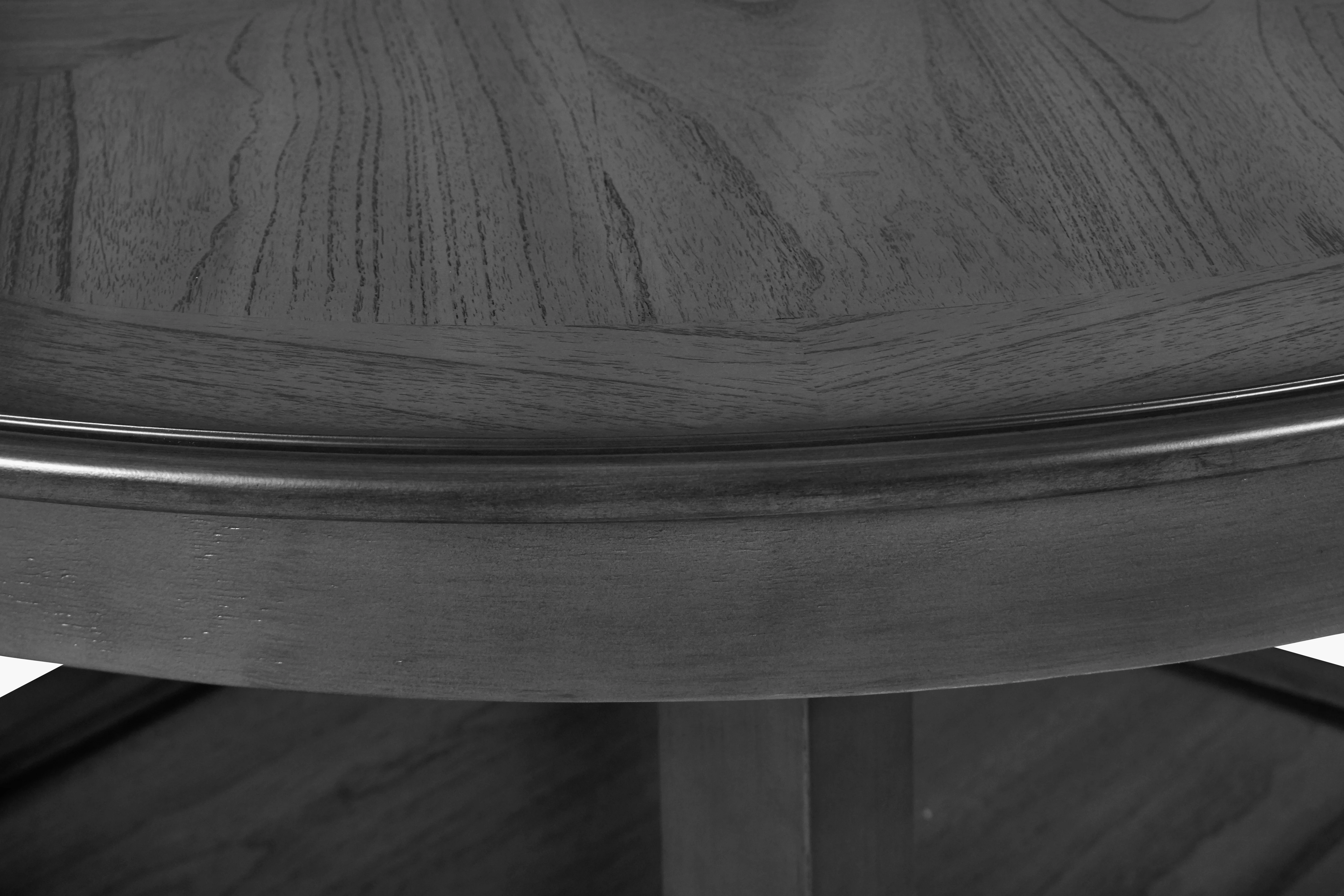 Gia 5 Pc 42" Round Counter Dining Table & 4 Chairs-Gray - Image 5
