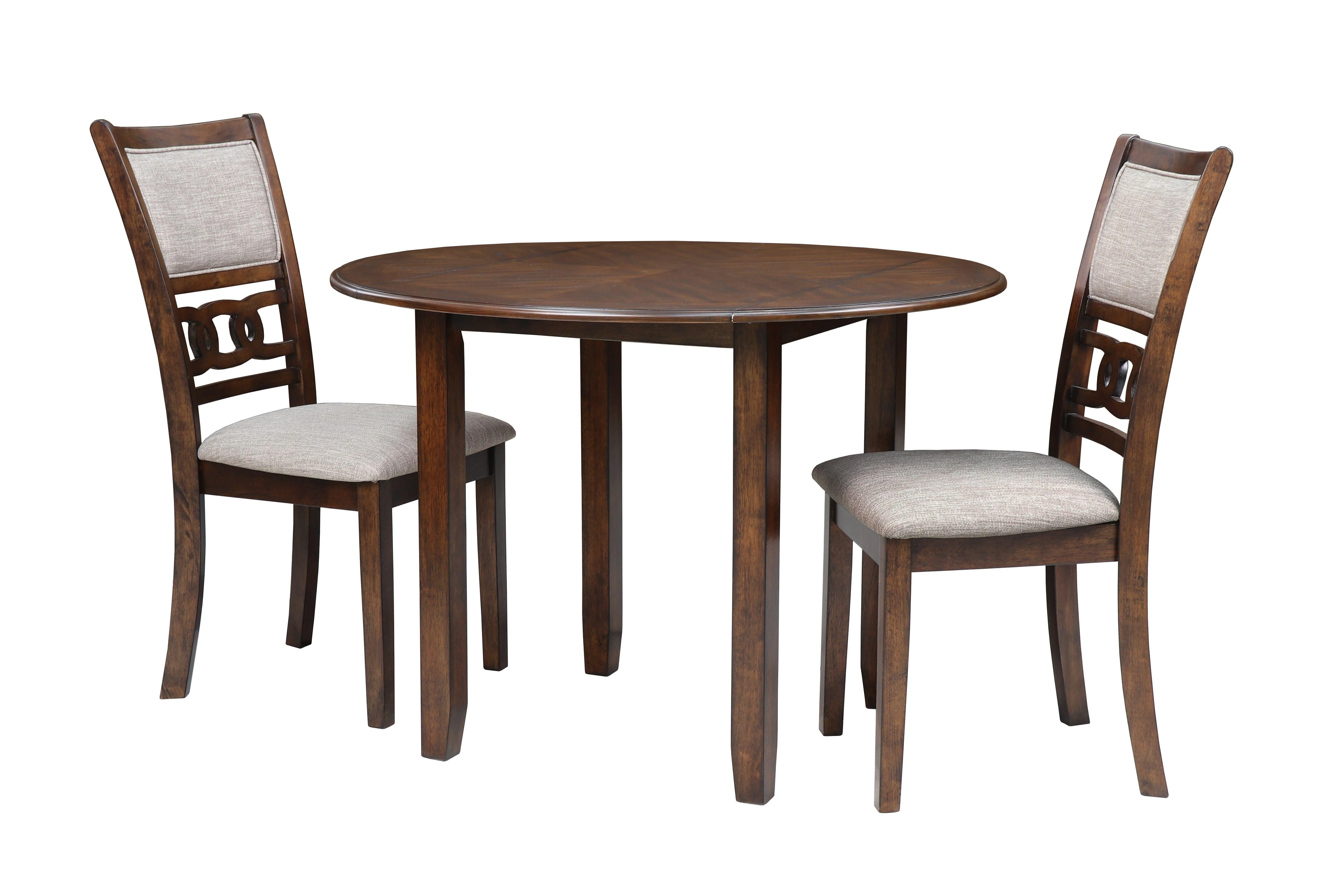 GIA 5 PC 60" DINING TABLE & 4 CHAIRS-CHERRY - Image 2