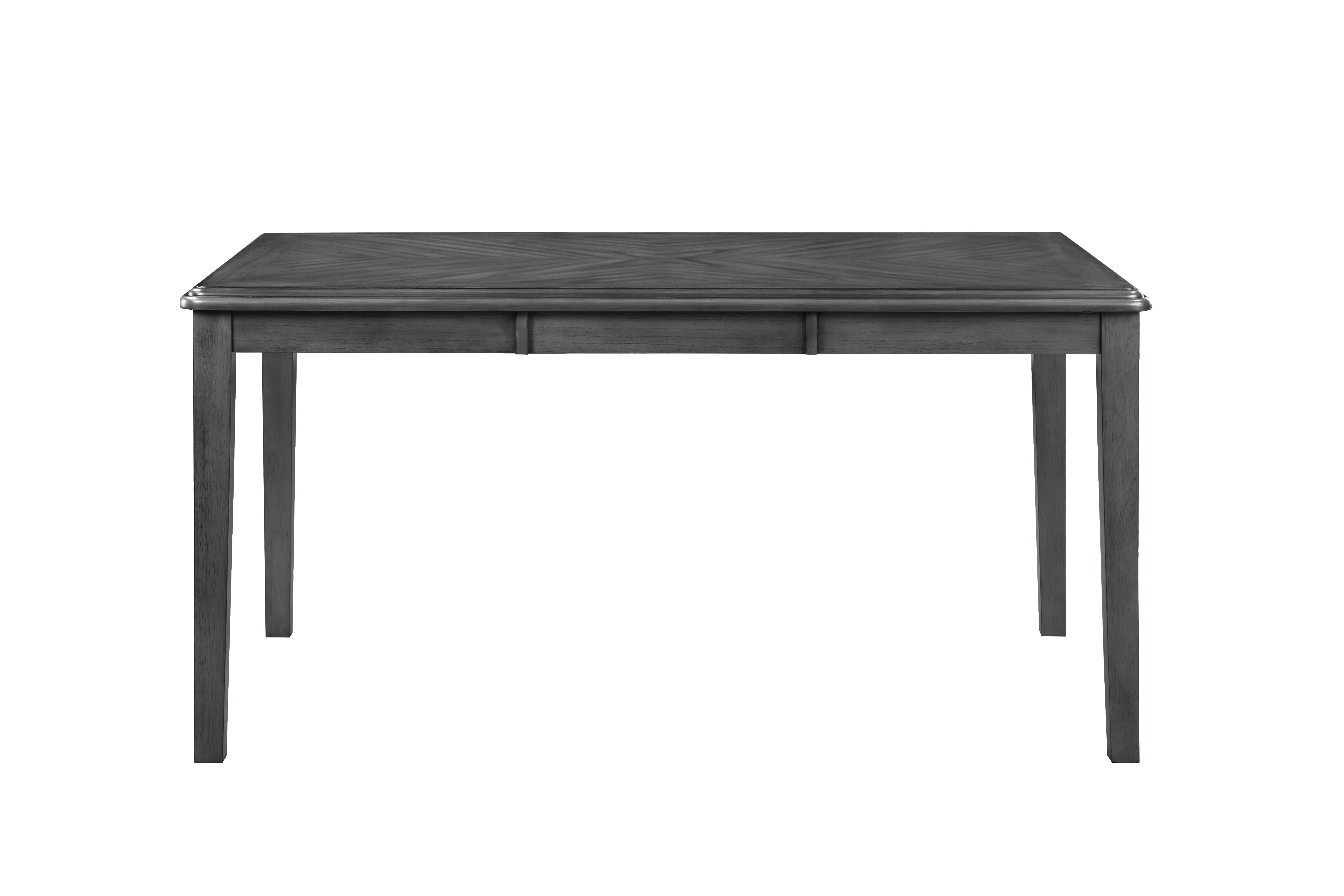 Gia 5 Pc 60" Dining Table & 4 Chairs-Gray - Image 6