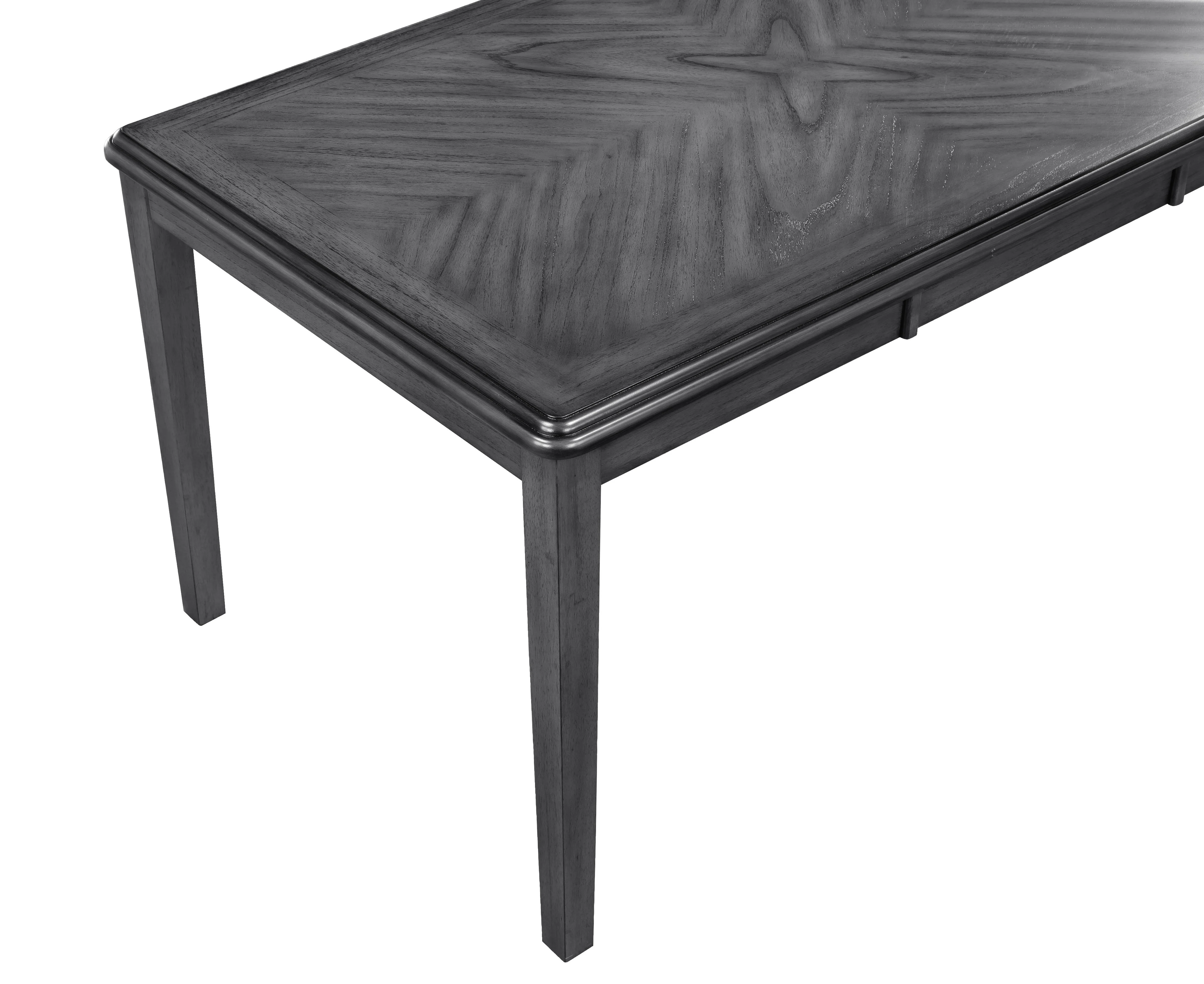 Gia 5 Pc 60" Dining Table & 4 Chairs-Gray - Image 8