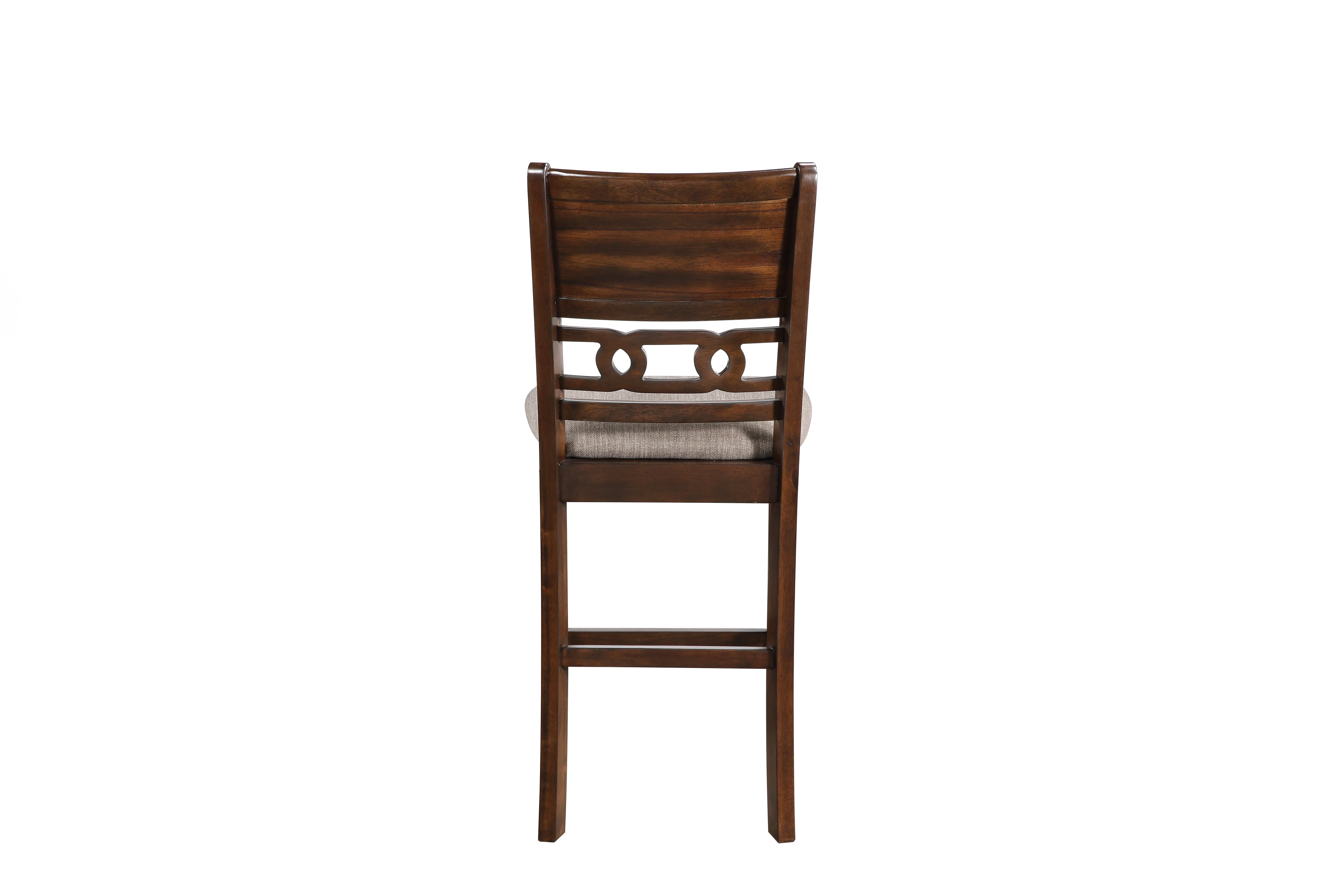 Gia 5 Pc 42" Square Counter Table & 4 Chairs-Cherry - Image 4
