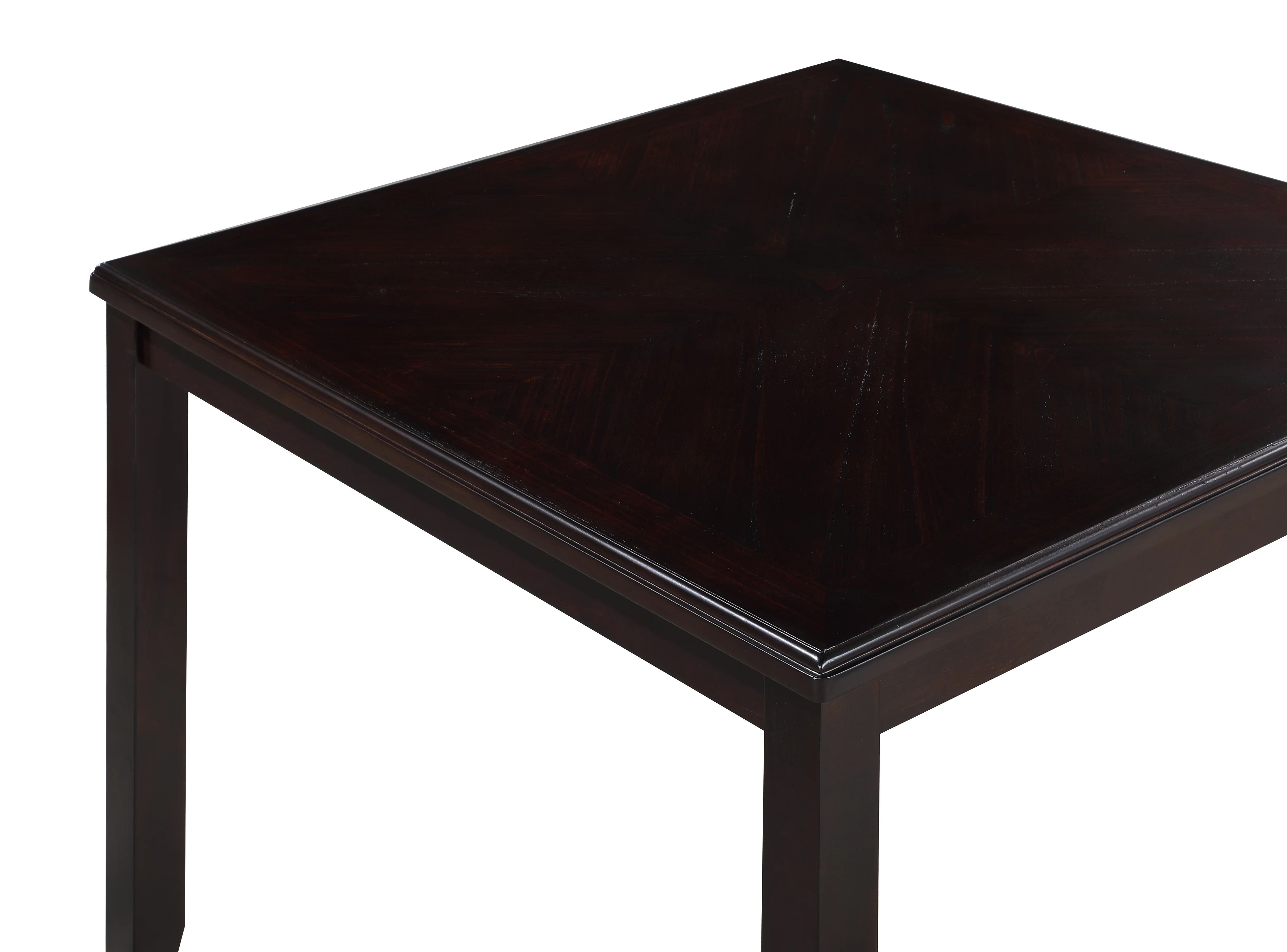 GIA 5PC 42" SQUARE COUNTER TABLE & 4 CHAIRS-EBONY - Image 5