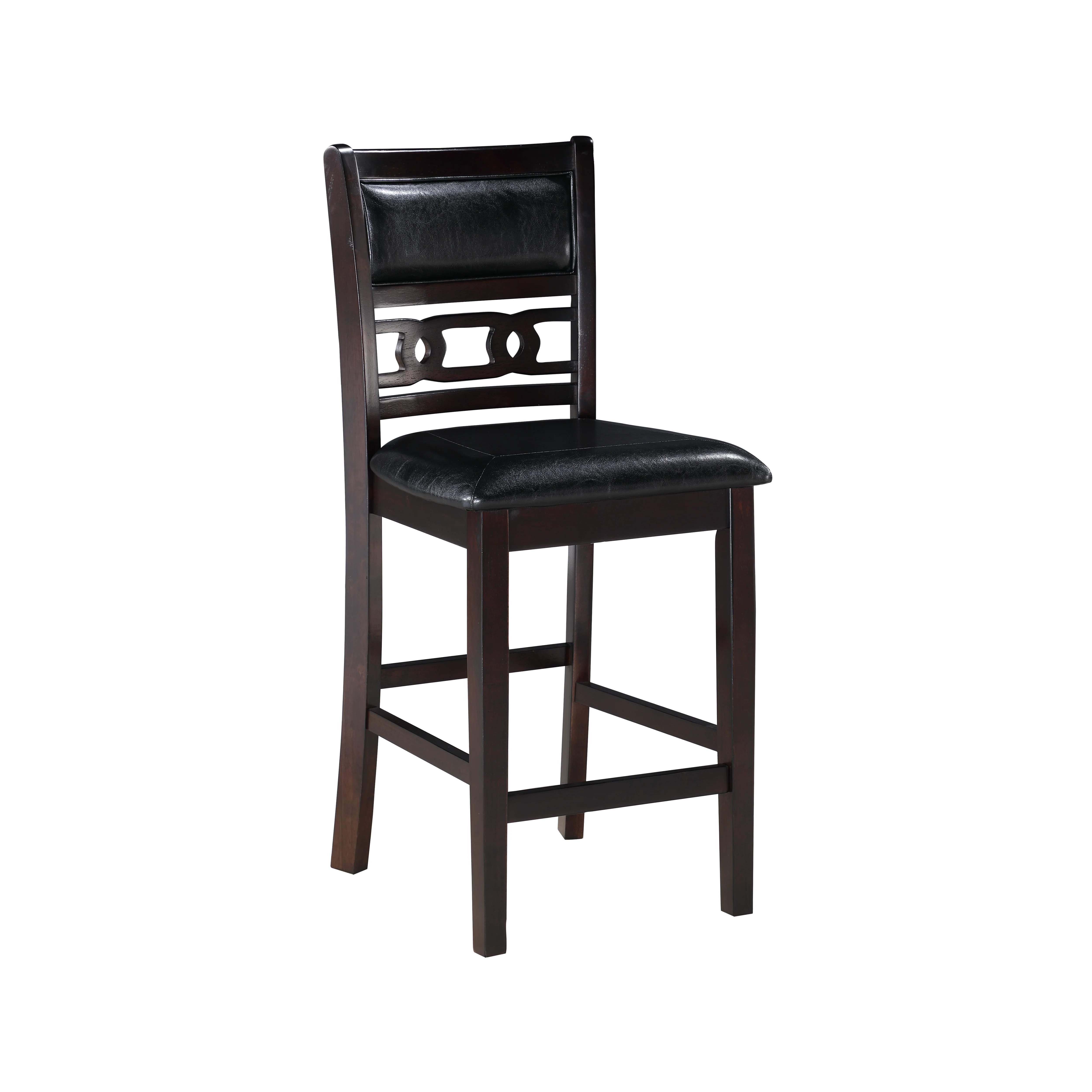 GIA 5PC 42" SQUARE COUNTER TABLE & 4 CHAIRS-EBONY - Image 7