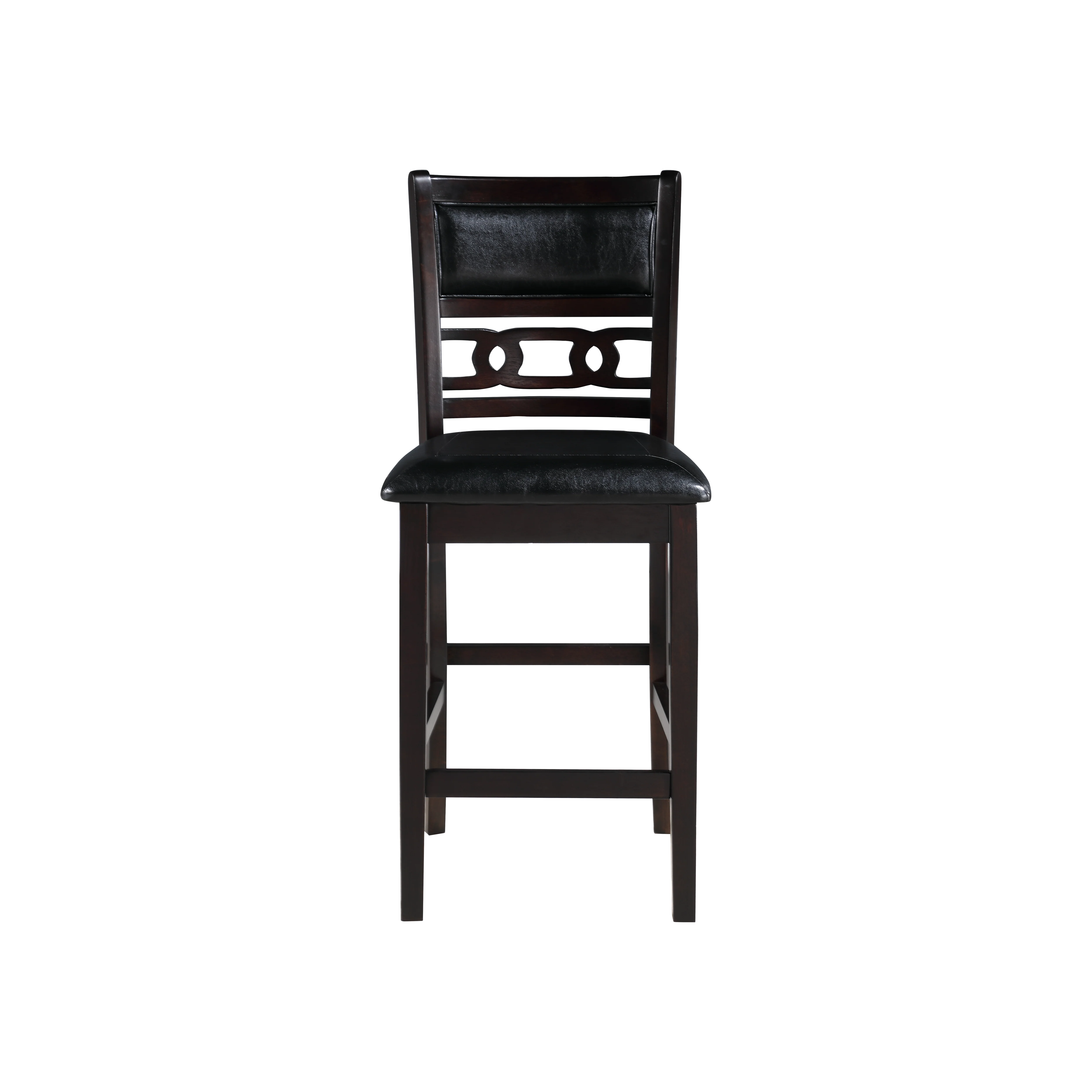 GIA 5PC 42" SQUARE COUNTER TABLE & 4 CHAIRS-EBONY - Image 8