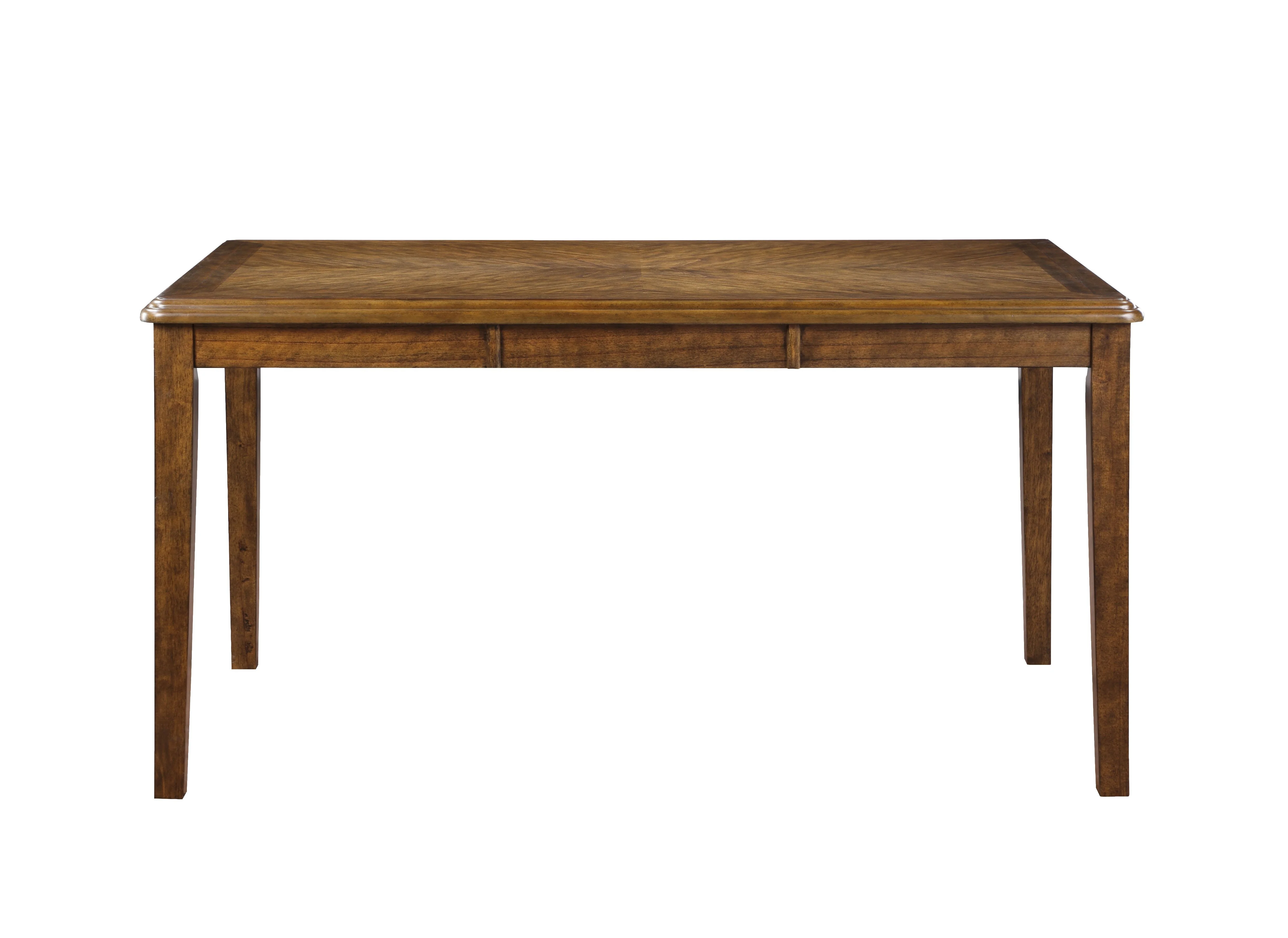 Gia 5 Pc 60" Dining Table & 4 Chairs-Brown - Image 5