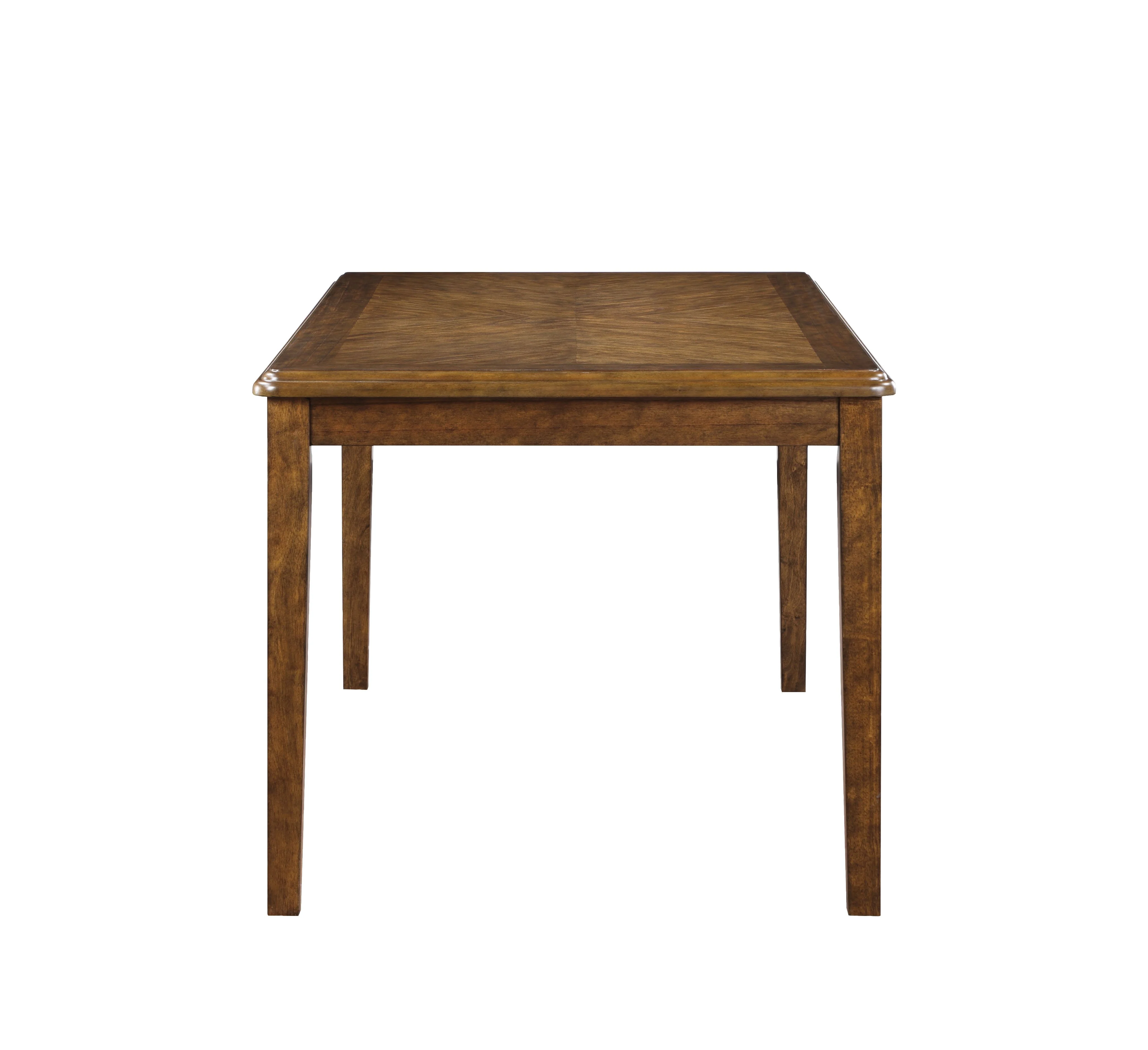 Gia 5 Pc 60" Dining Table & 4 Chairs-Brown - Image 6