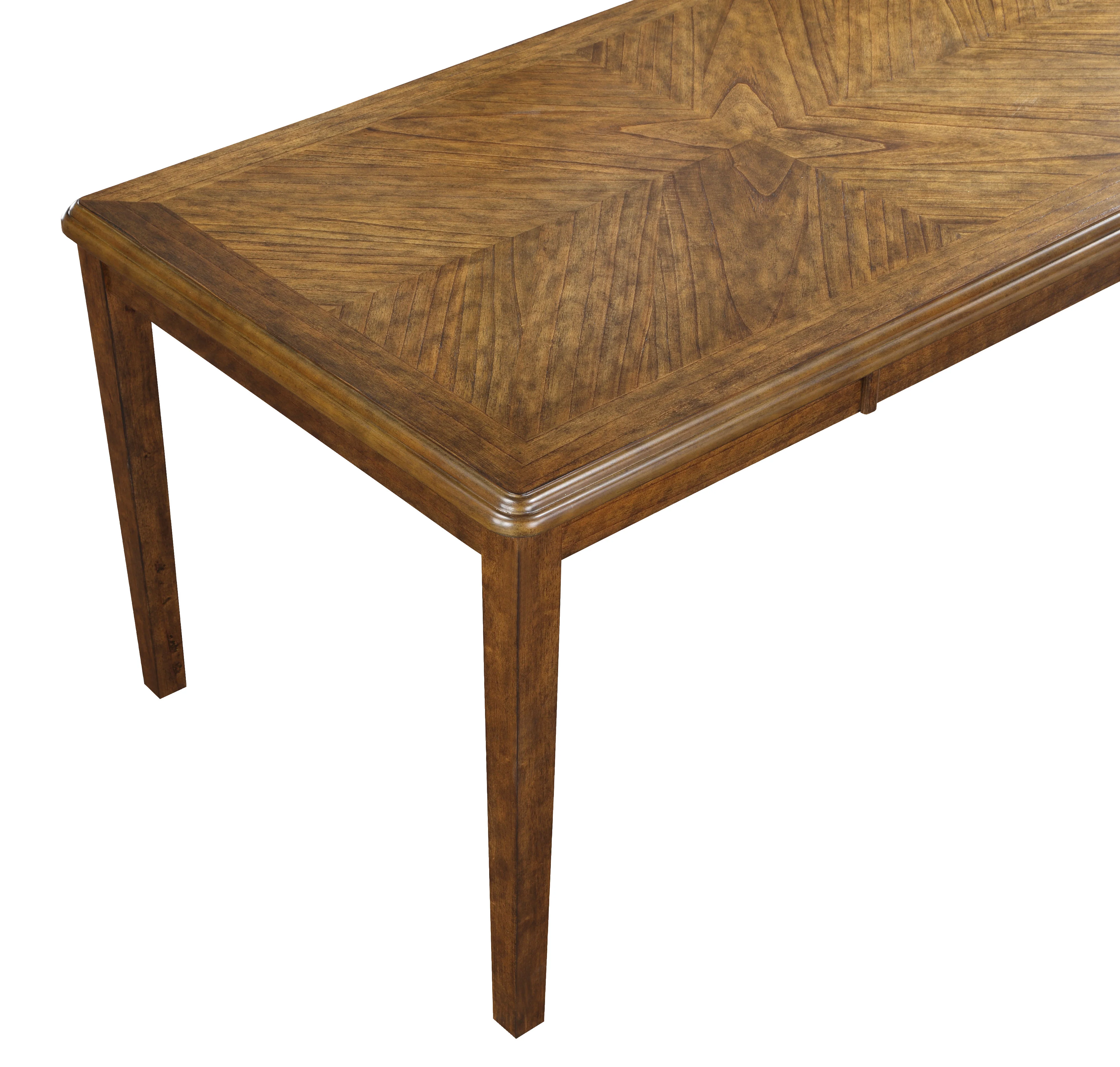 Gia 5 Pc 60" Dining Table & 4 Chairs-Brown - Image 7