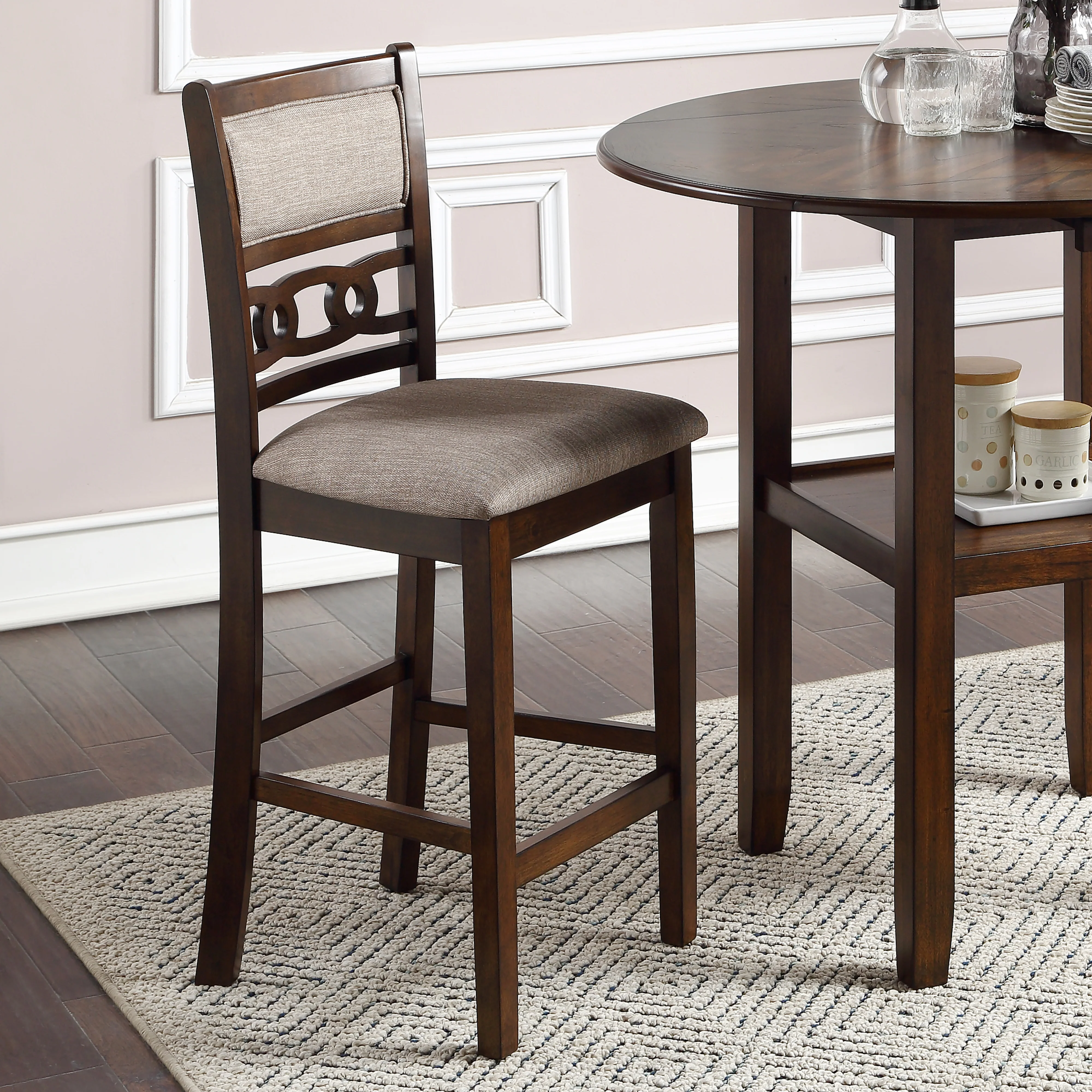 Gia Counter Chairs (2/Ctn)-Cherry - Image 7